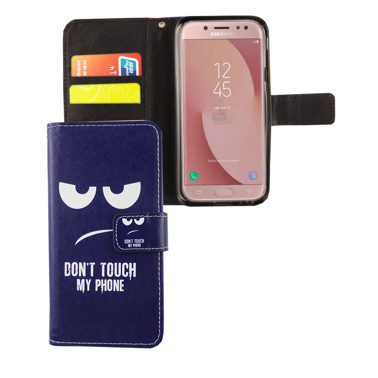 Samsung Galaxy J5 (2017) Handyhülle Bookcover Blau