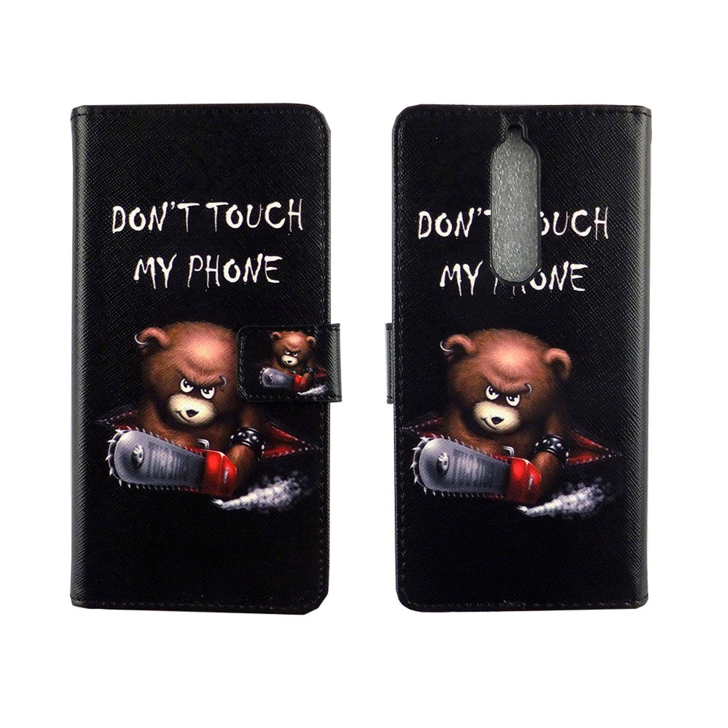 Nokia 5.1 Handyhülle Bookcover Schwarz