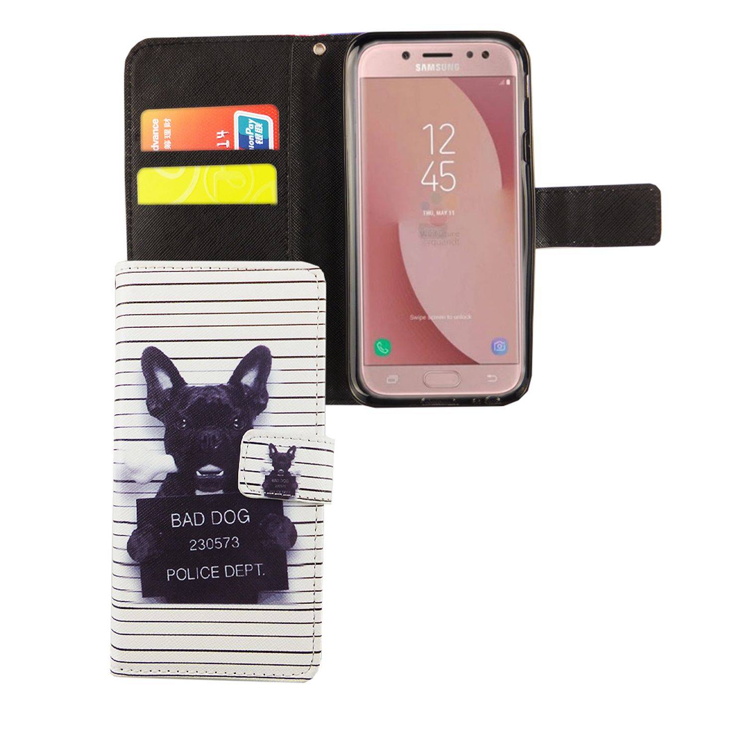 Samsung Galaxy J5 (2017) Handyhülle Bookcover Weiß