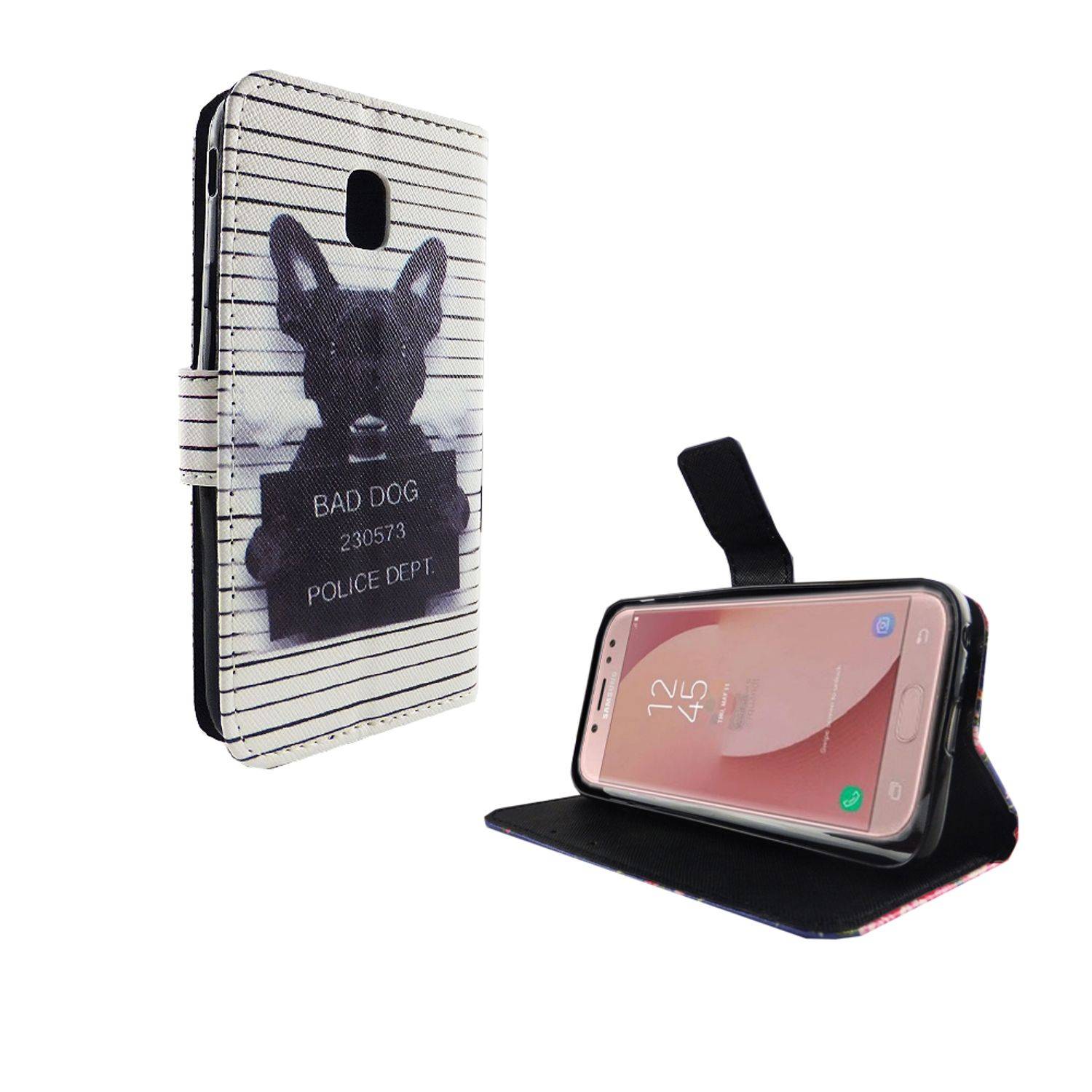 Samsung Galaxy J5 (2017) Handyhülle Bookcover Weiß
