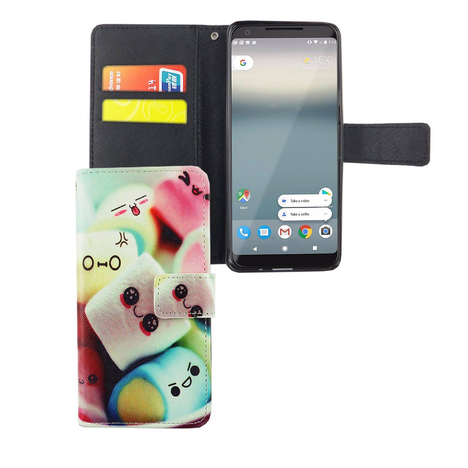 Google Pixel 2 Handyhülle Bookcover Mehrfarbig