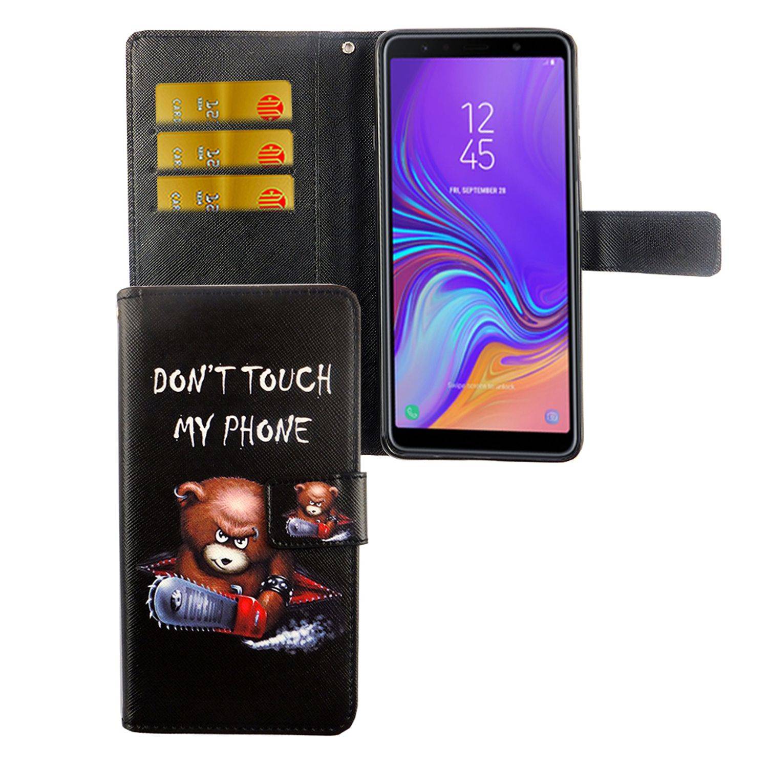 Samsung Galaxy A9 (2018) Handyhülle Bookcover Schwarz