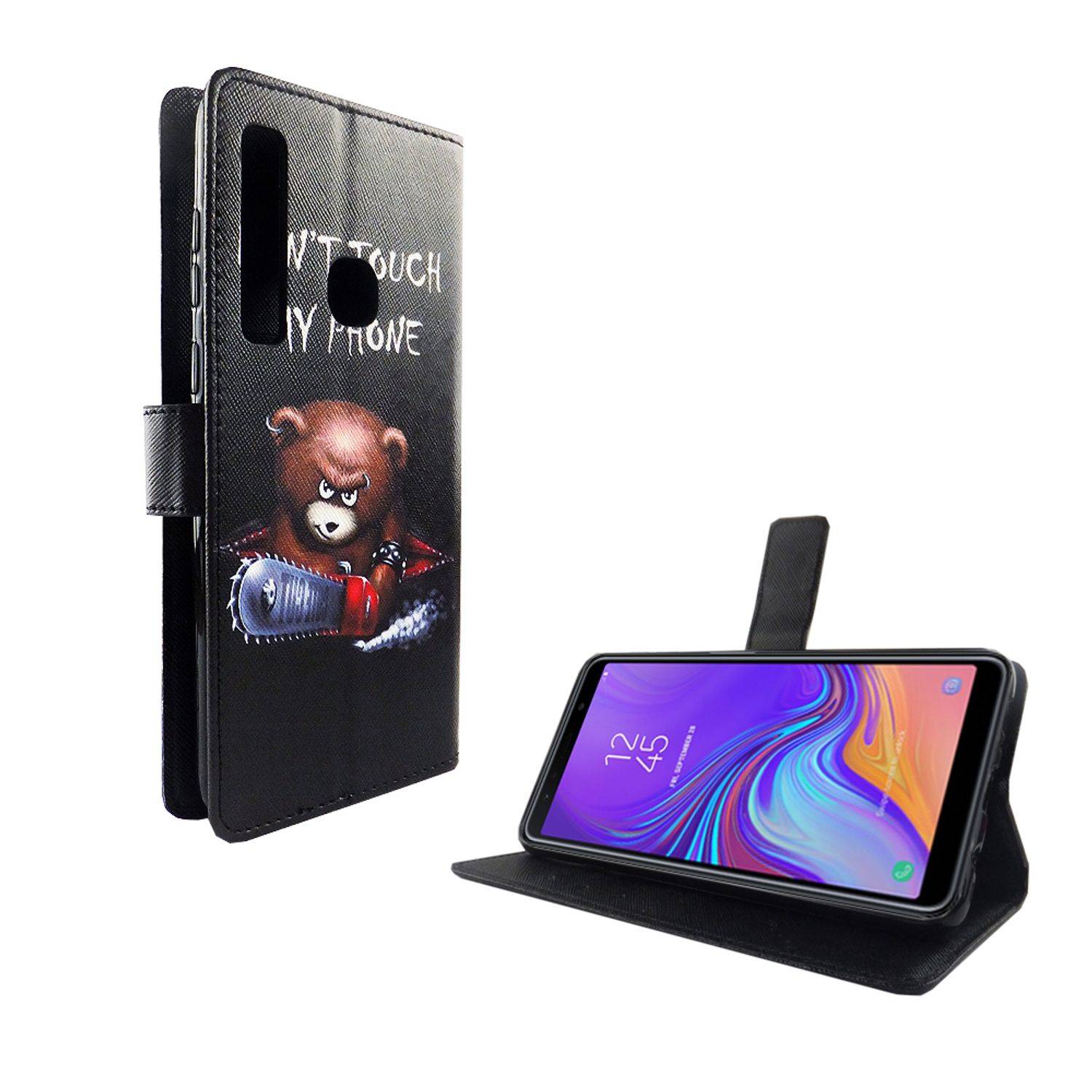 Samsung Galaxy A9 (2018) Handyhülle Bookcover Schwarz