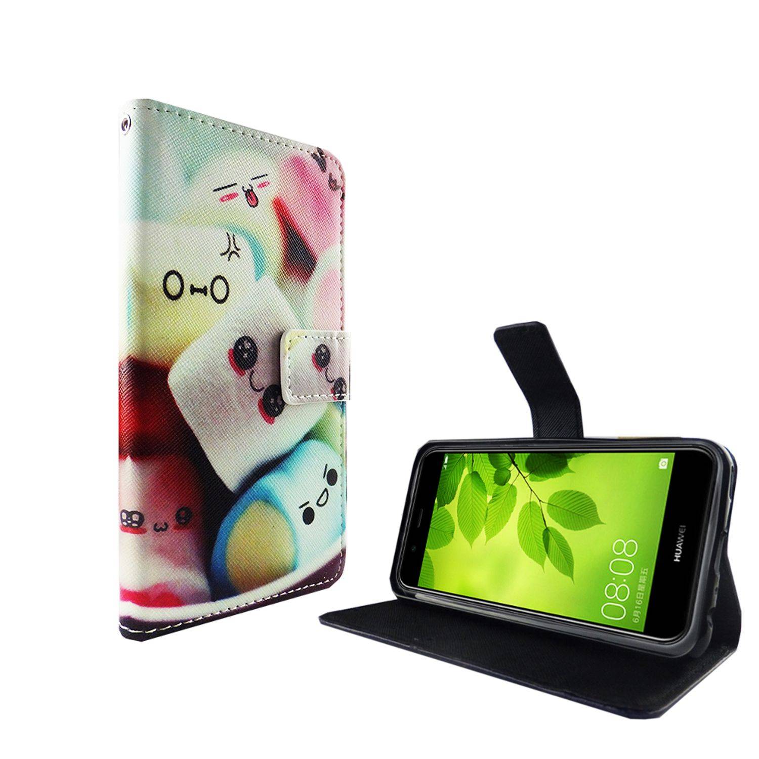 Huawei Nova 2 Plus Handyhülle Bookcover Mehrfarbig