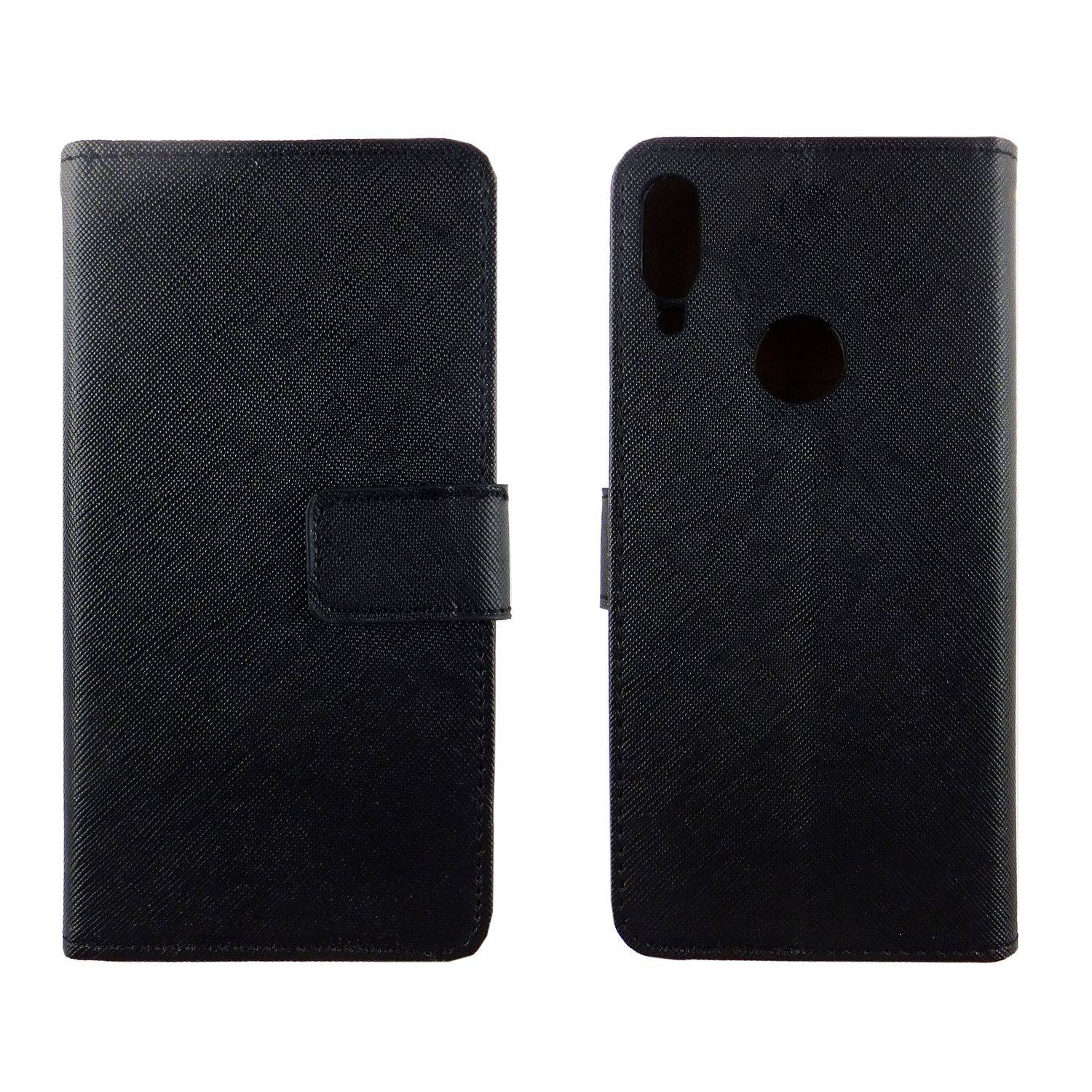 Huawei P Smart 2019 Handyhülle Bookcover Schwarz