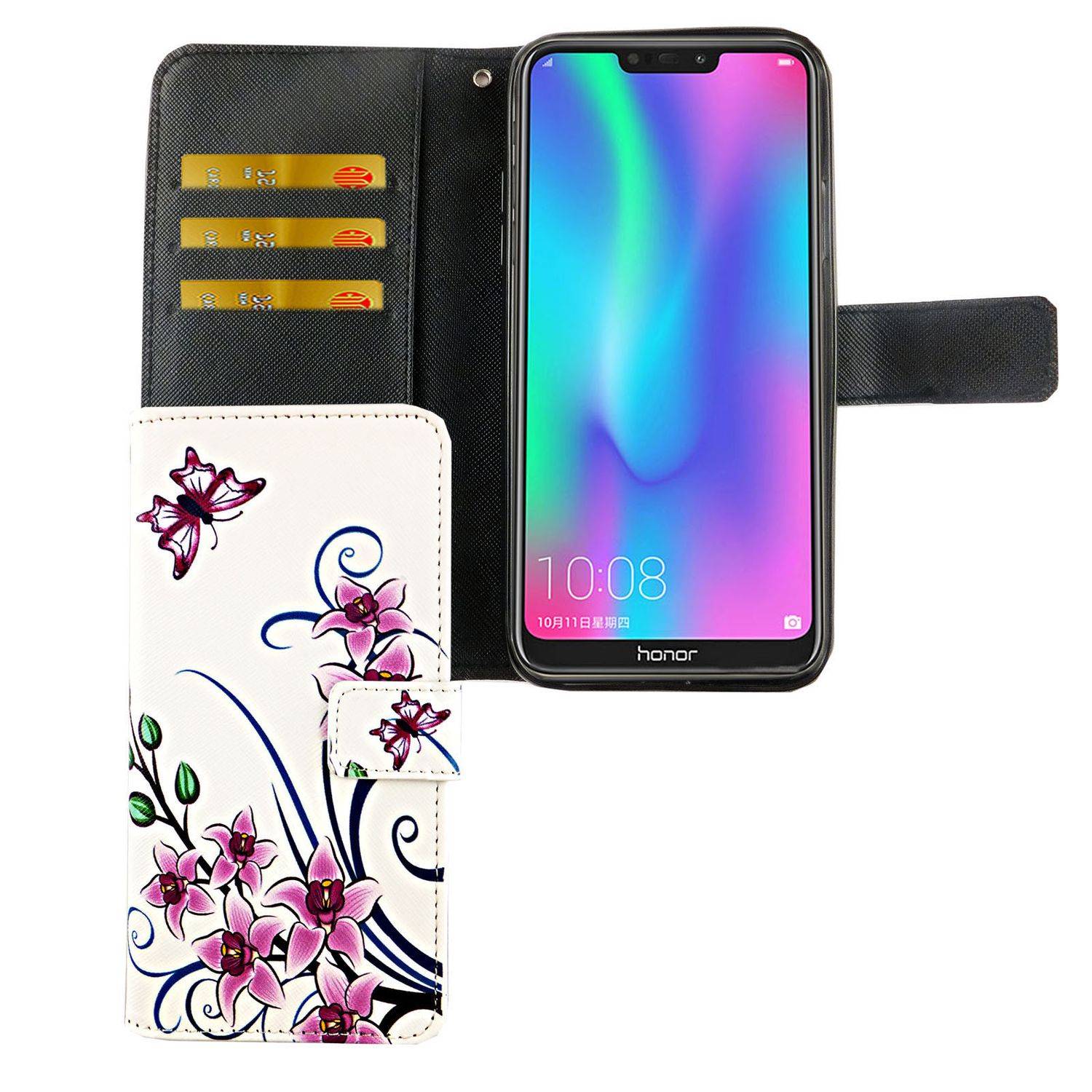 Huawei P Smart 2019 Handyhülle Bookcover Weiß