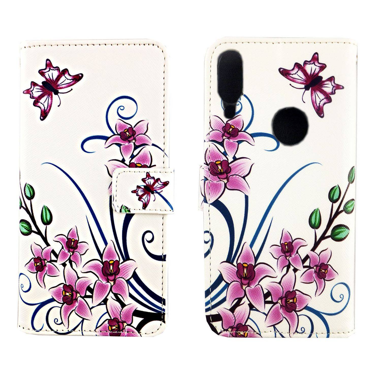 Huawei P Smart 2019 Handyhülle Bookcover Weiß