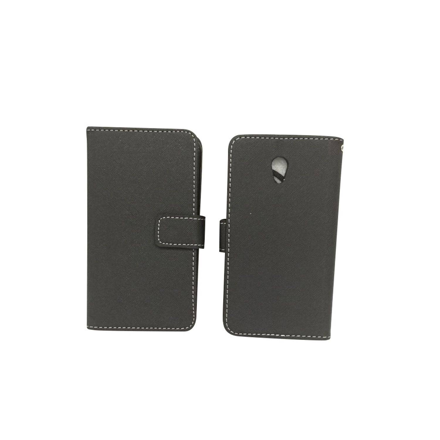 Vodafone Smart Prime 7 Handyhülle Bookcover Schwarz