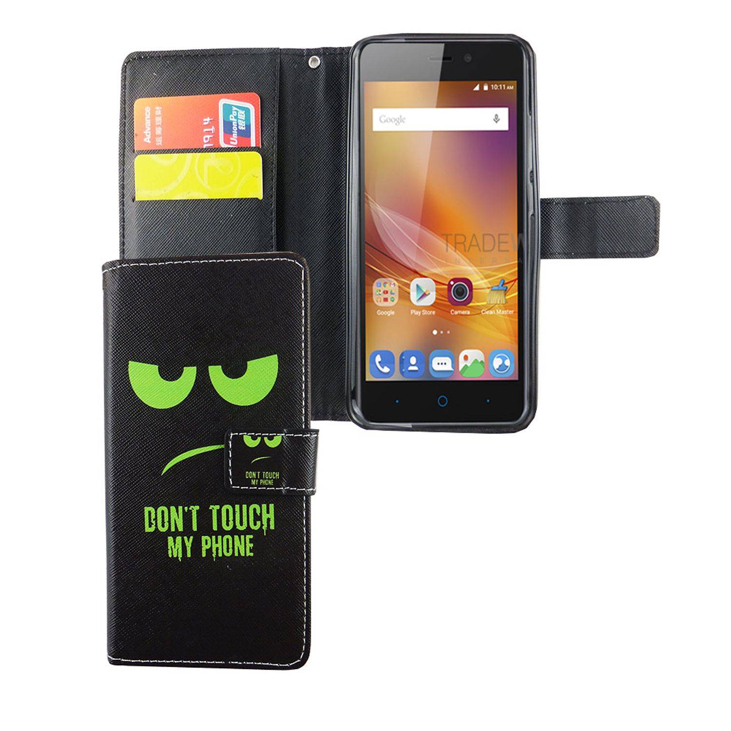ZTE Blade A452 Handyhülle Bookcover Grün