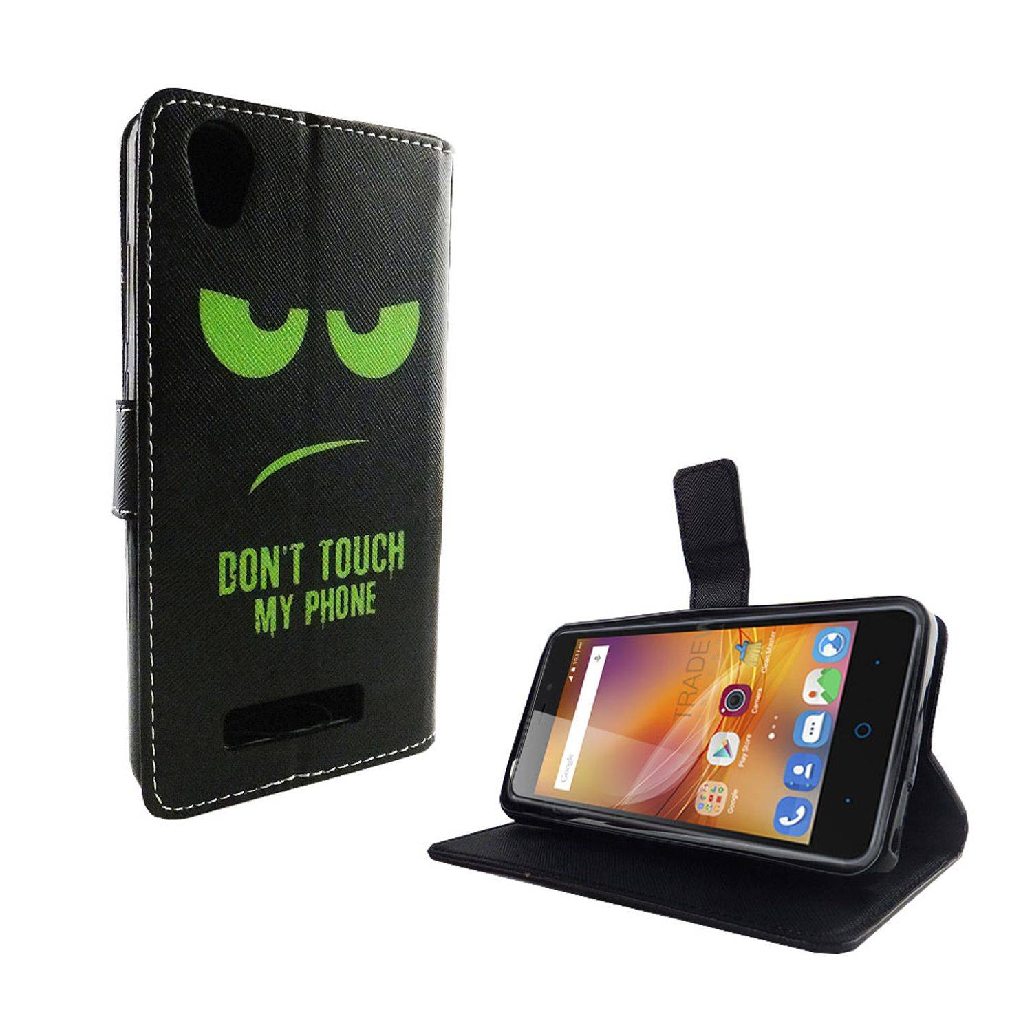 ZTE Blade A452 Handyhülle Bookcover Grün