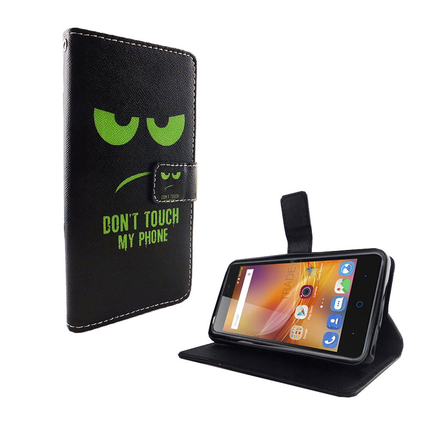 ZTE Blade A452 Handyhülle Bookcover Grün