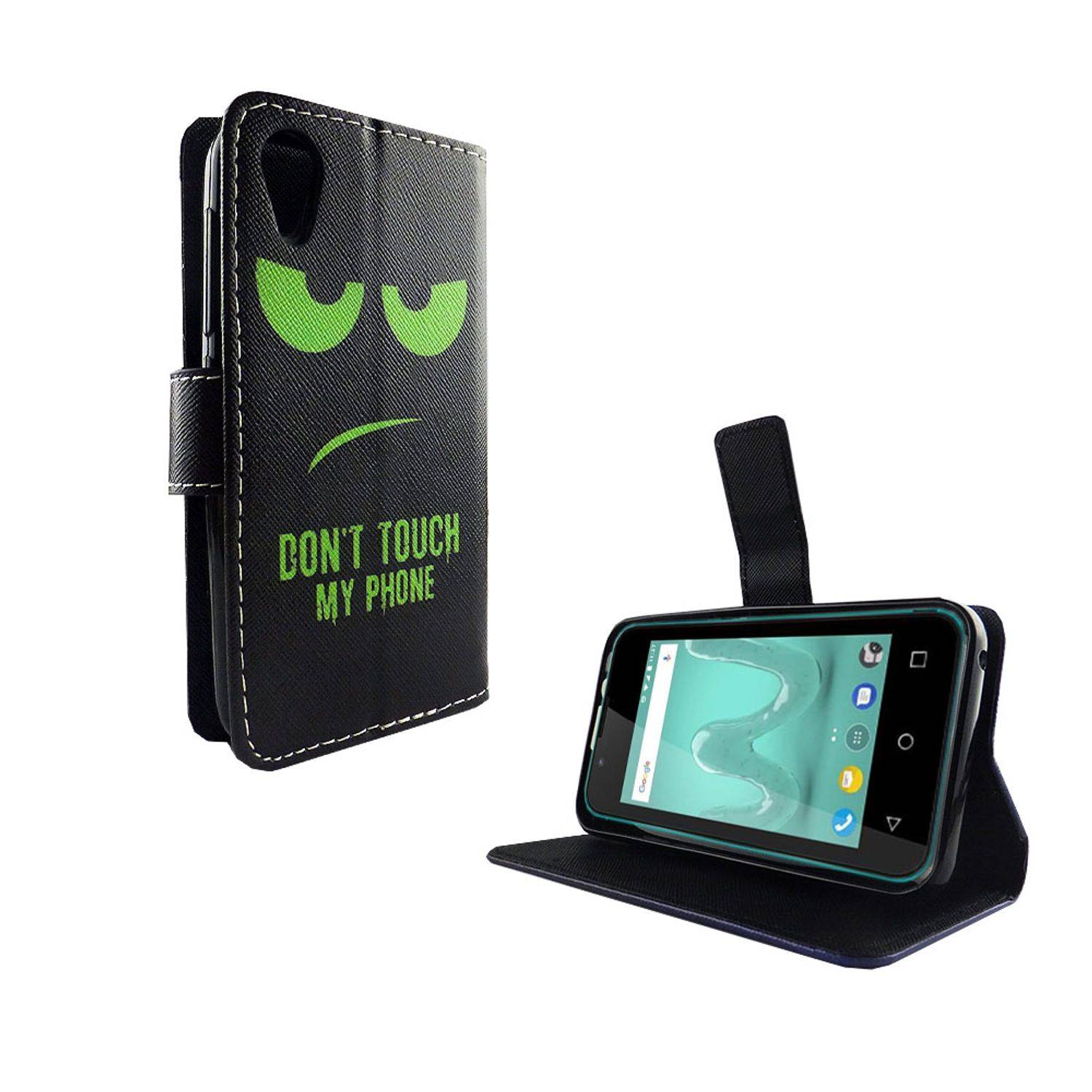 Wiko Sunny 2 Handyhülle Bookcover Grün