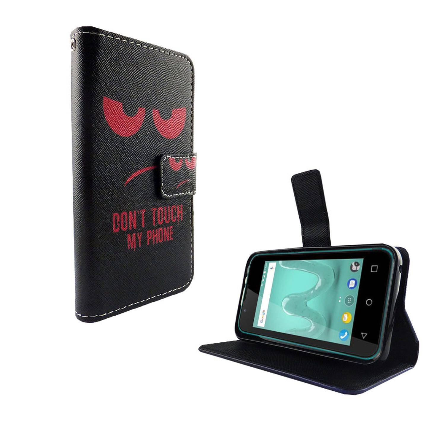 Wiko Sunny 2 Handyhülle Bookcover Rot