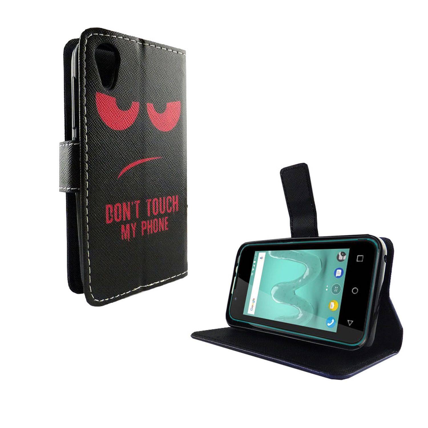 Wiko Sunny 2 Handyhülle Bookcover Rot