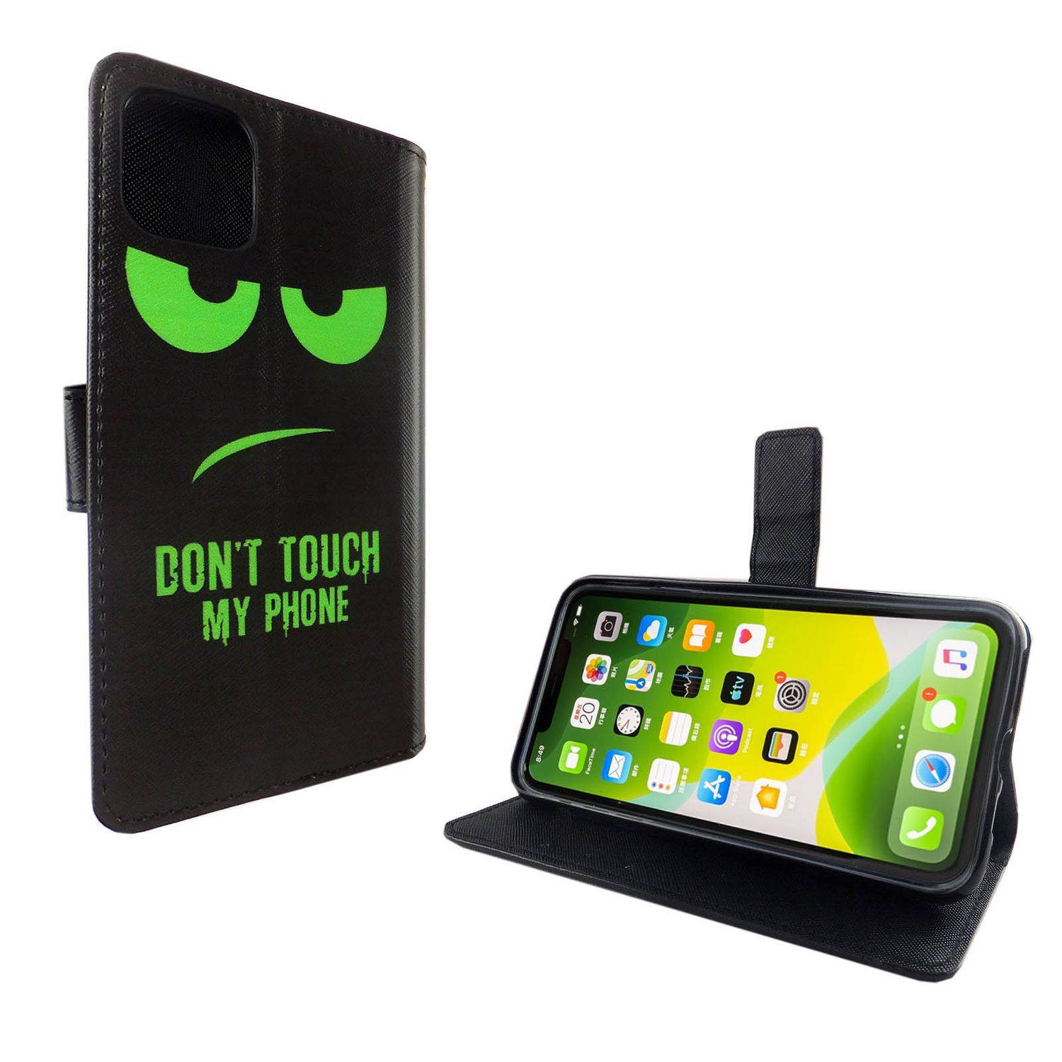 Apple iPhone 11 Pro Max Handyhülle Bookcover Grün