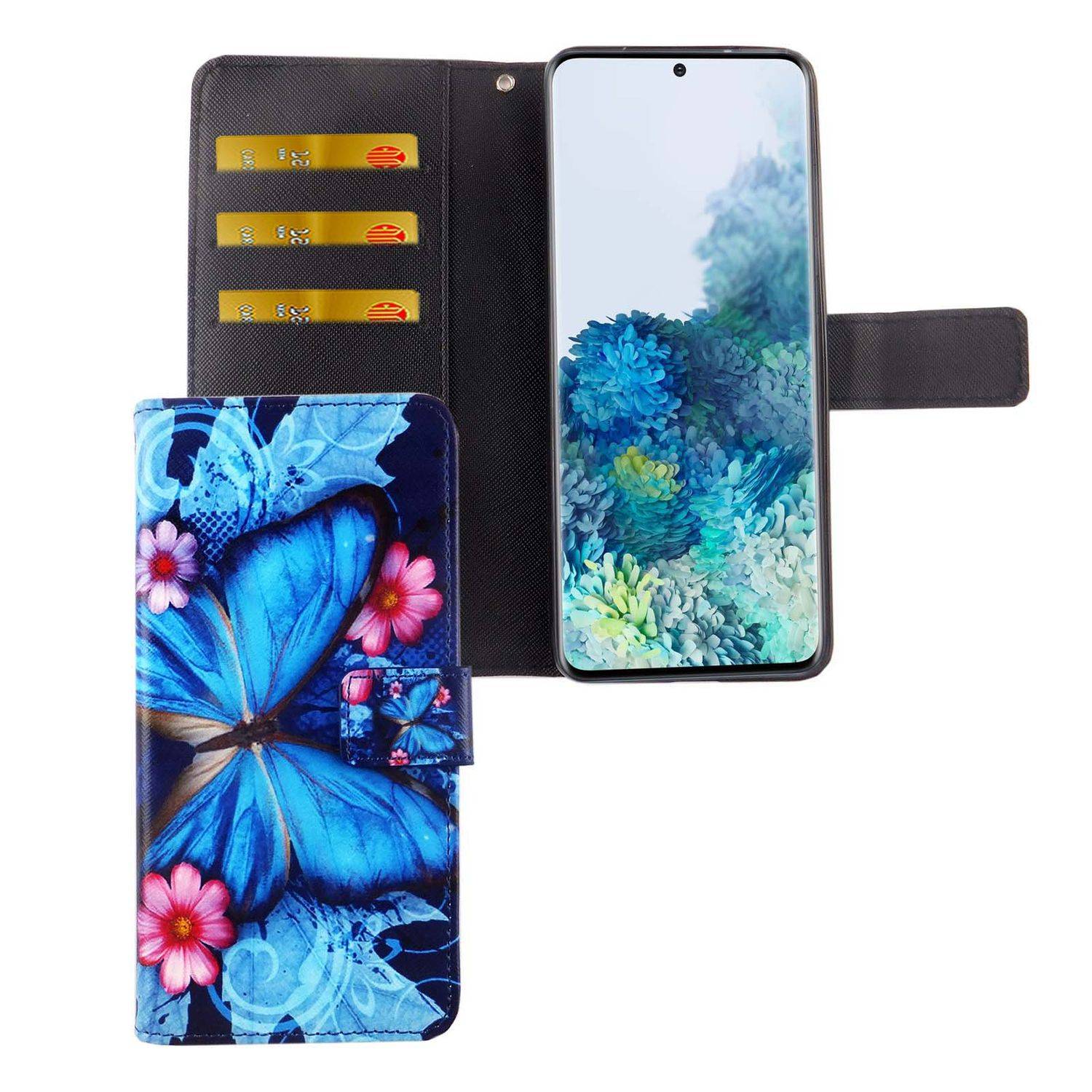 Samsung Galaxy S20 Handyhülle Bookcover Blau