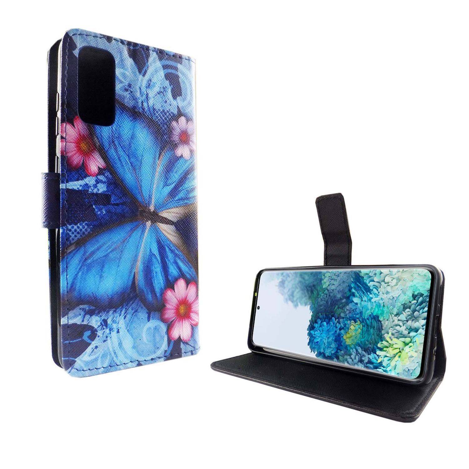 Samsung Galaxy S20 Handyhülle Bookcover Blau