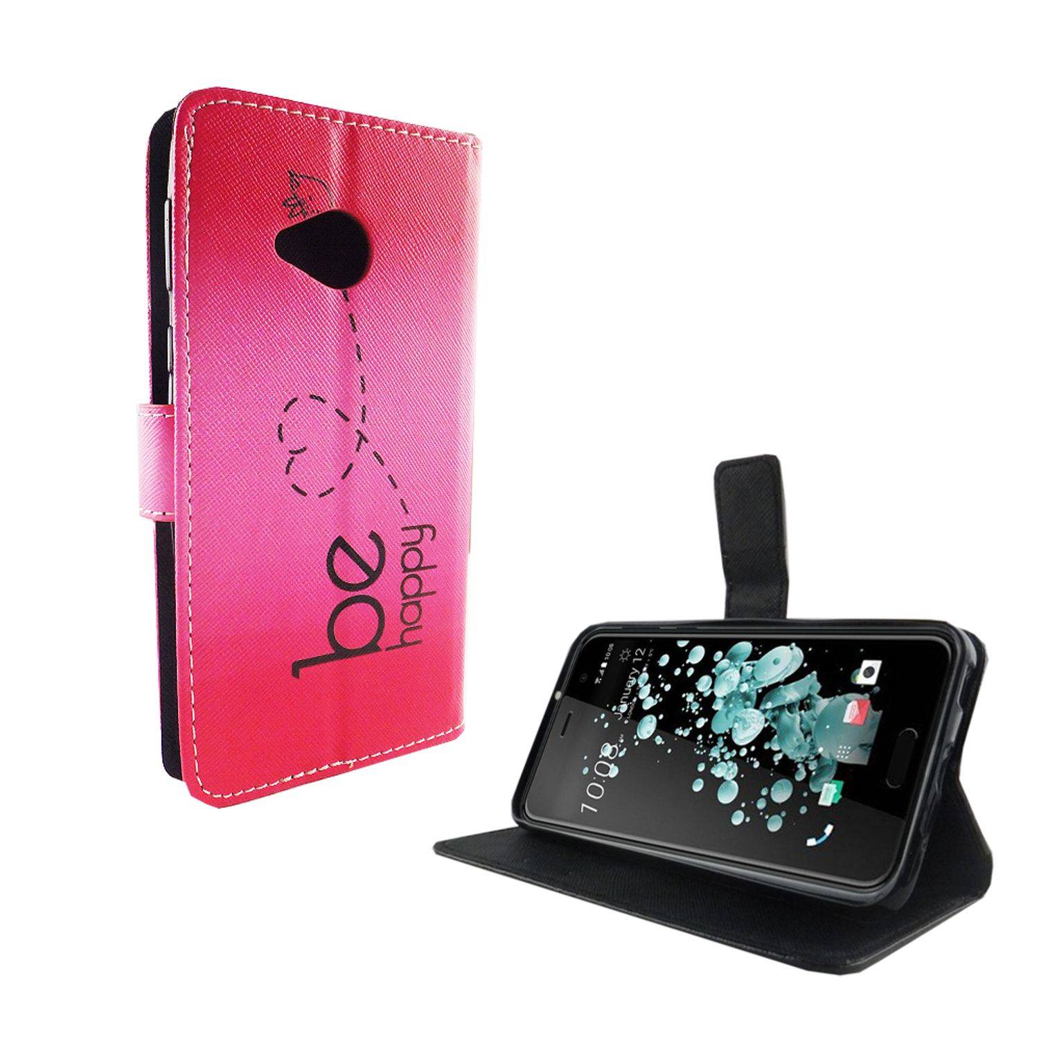 HTC U Play Handyhülle Bookcover Blau