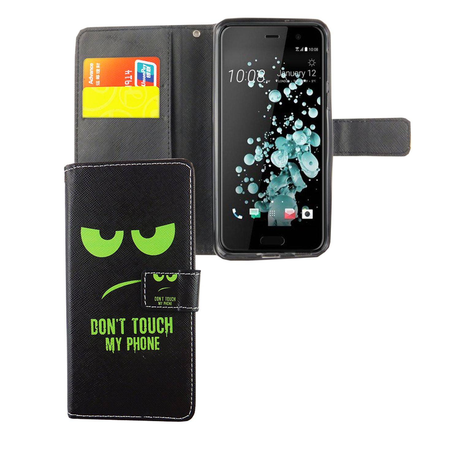 HTC U Play Handyhülle Bookcover Mehrfarbig