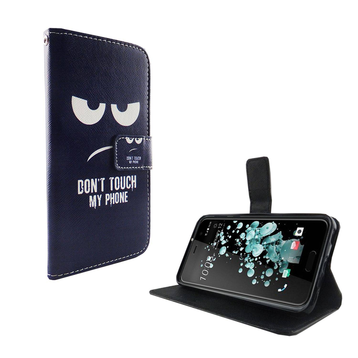 HTC U Play Handyhülle Bookcover Rosa