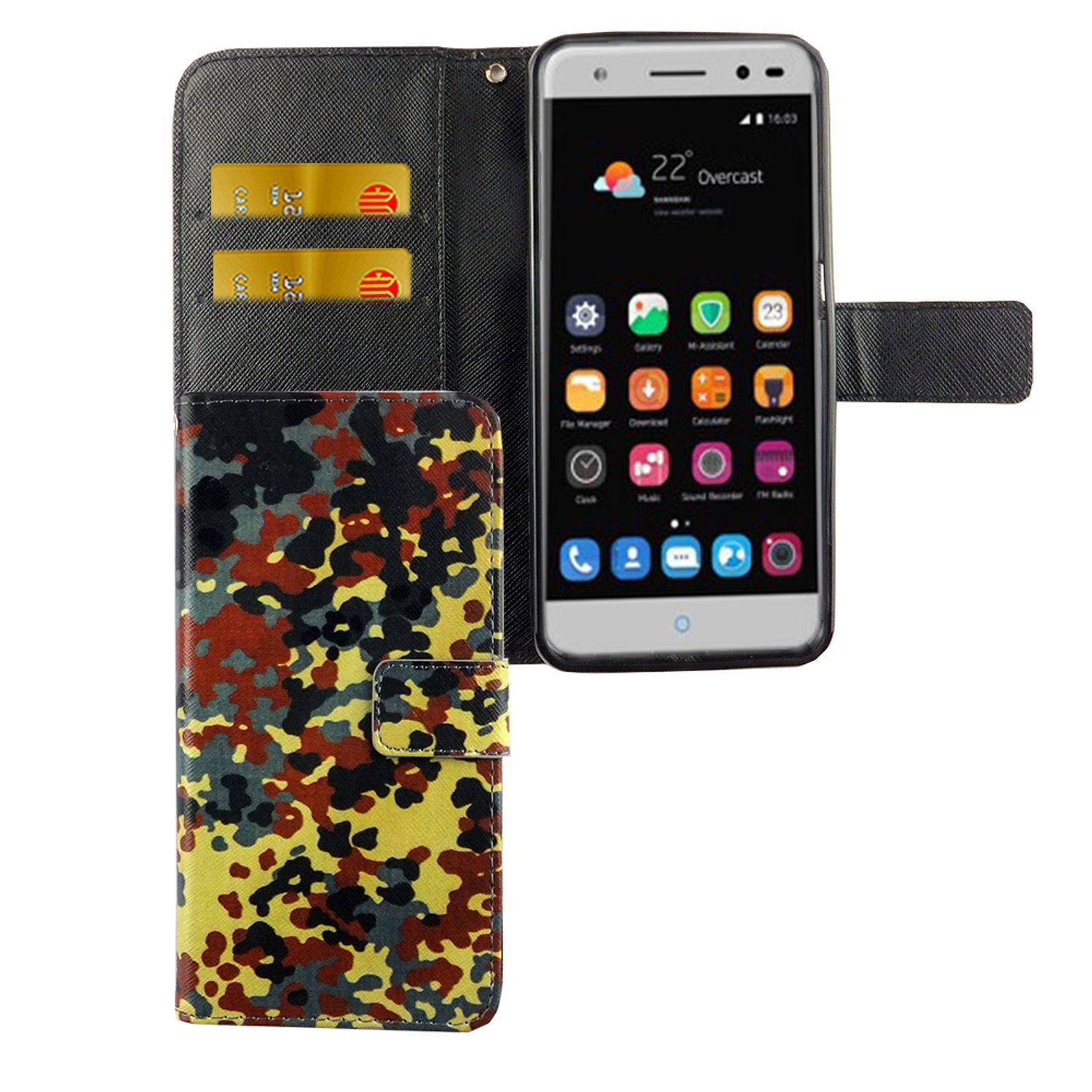 ZTE Blade V7 Lite Handyhülle Bookcover Mehrfarbig