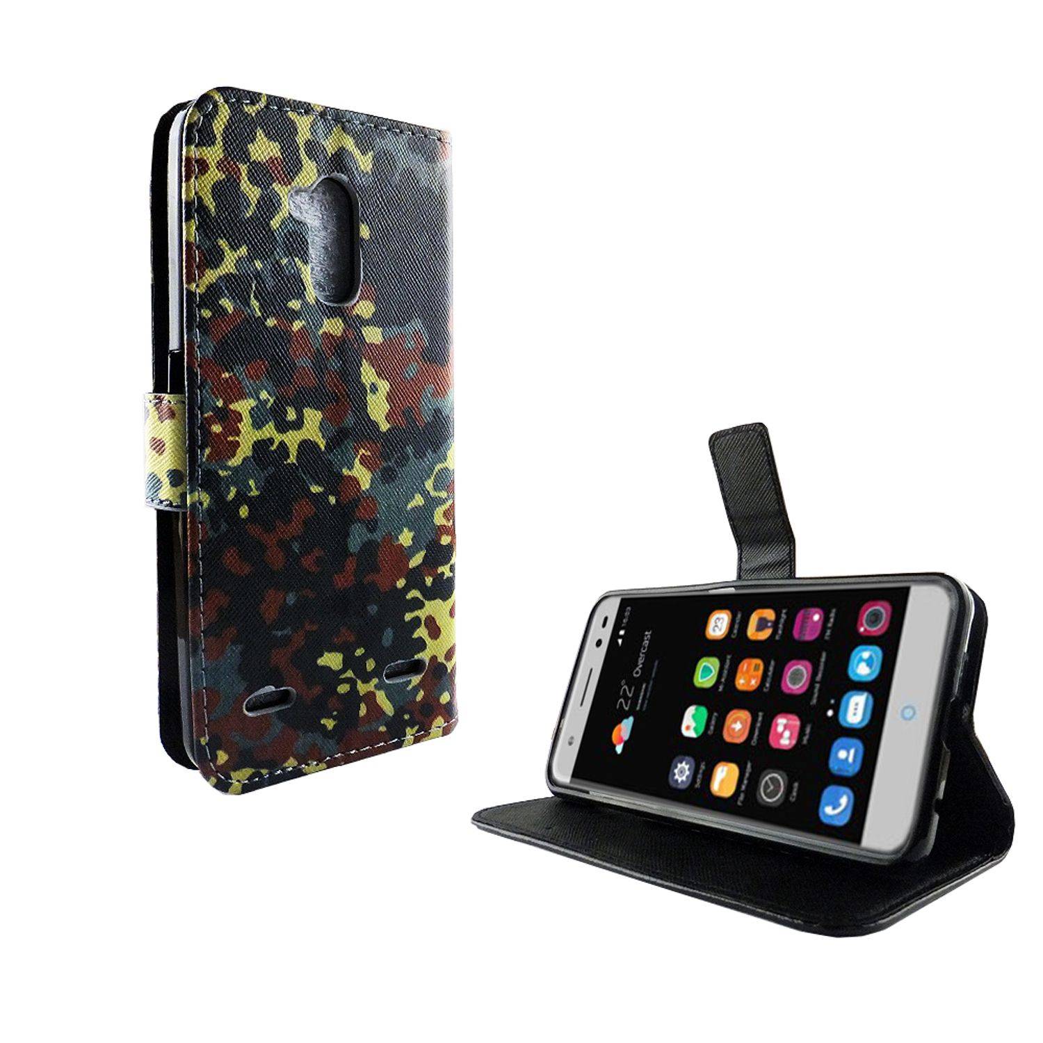 ZTE Blade V7 Lite Handyhülle Bookcover Mehrfarbig