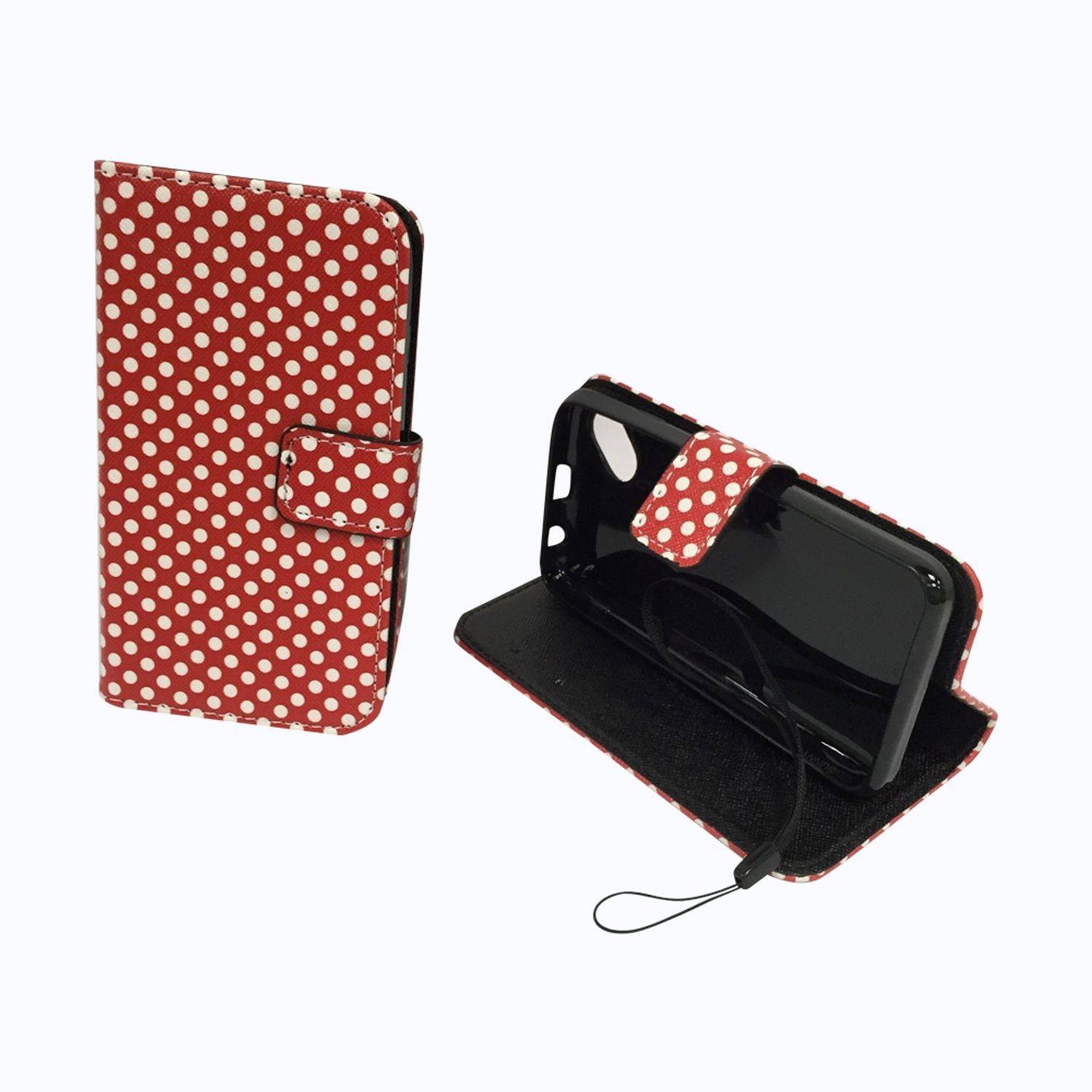 Wiko Sunny Handyhülle Bookcover Rot