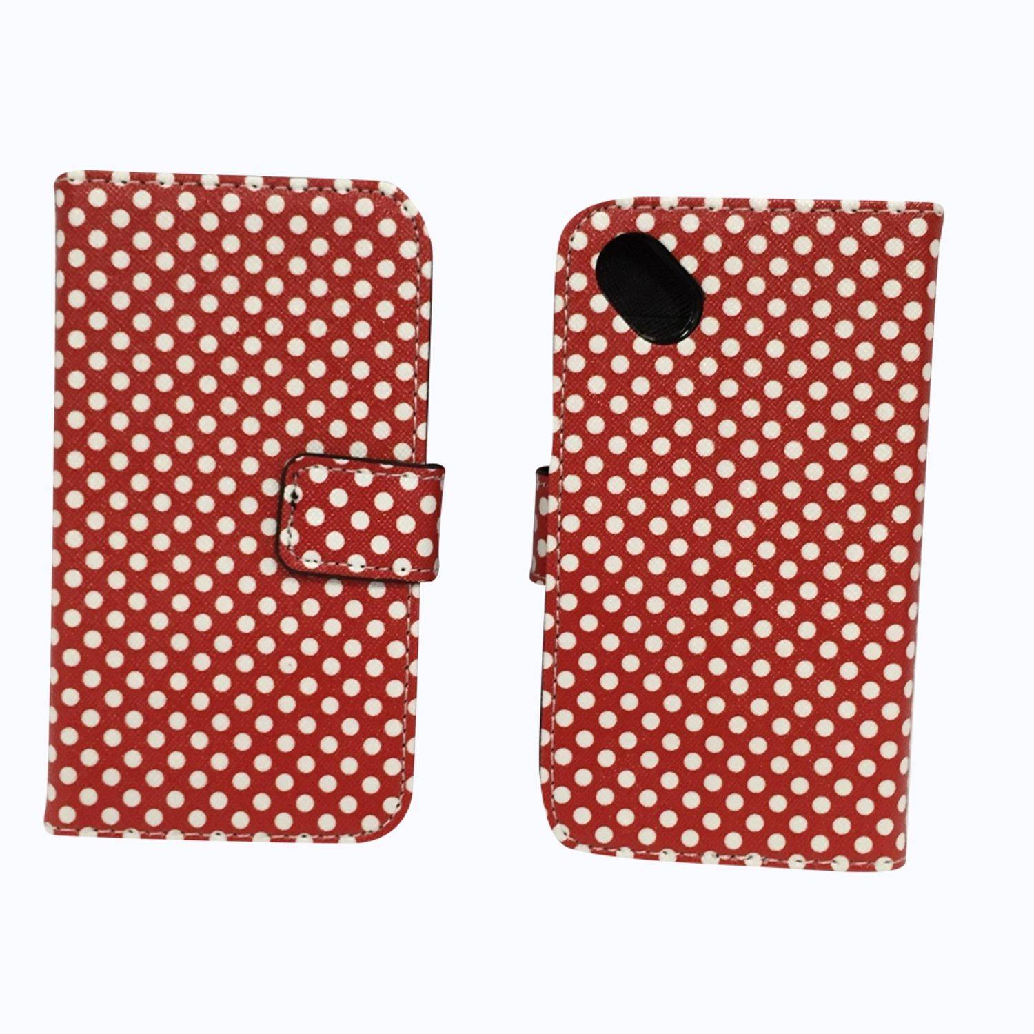 Wiko Sunny Handyhülle Bookcover Rot