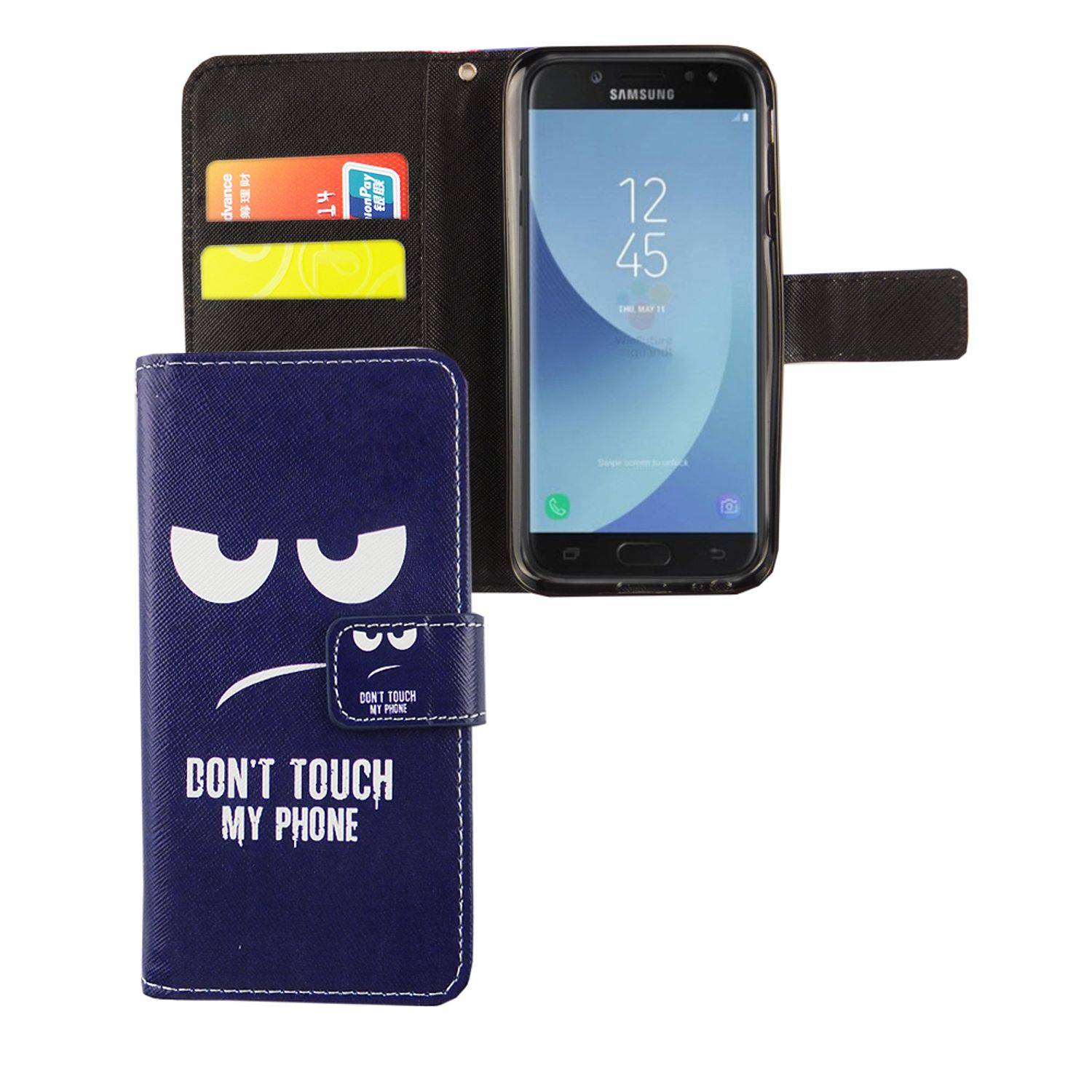 Samsung Galaxy J3 (2017) Handyhülle Bookcover Blau