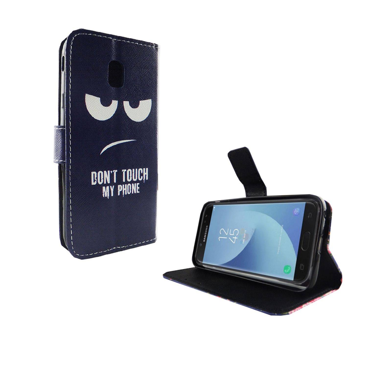 Samsung Galaxy J3 (2017) Handyhülle Bookcover Blau