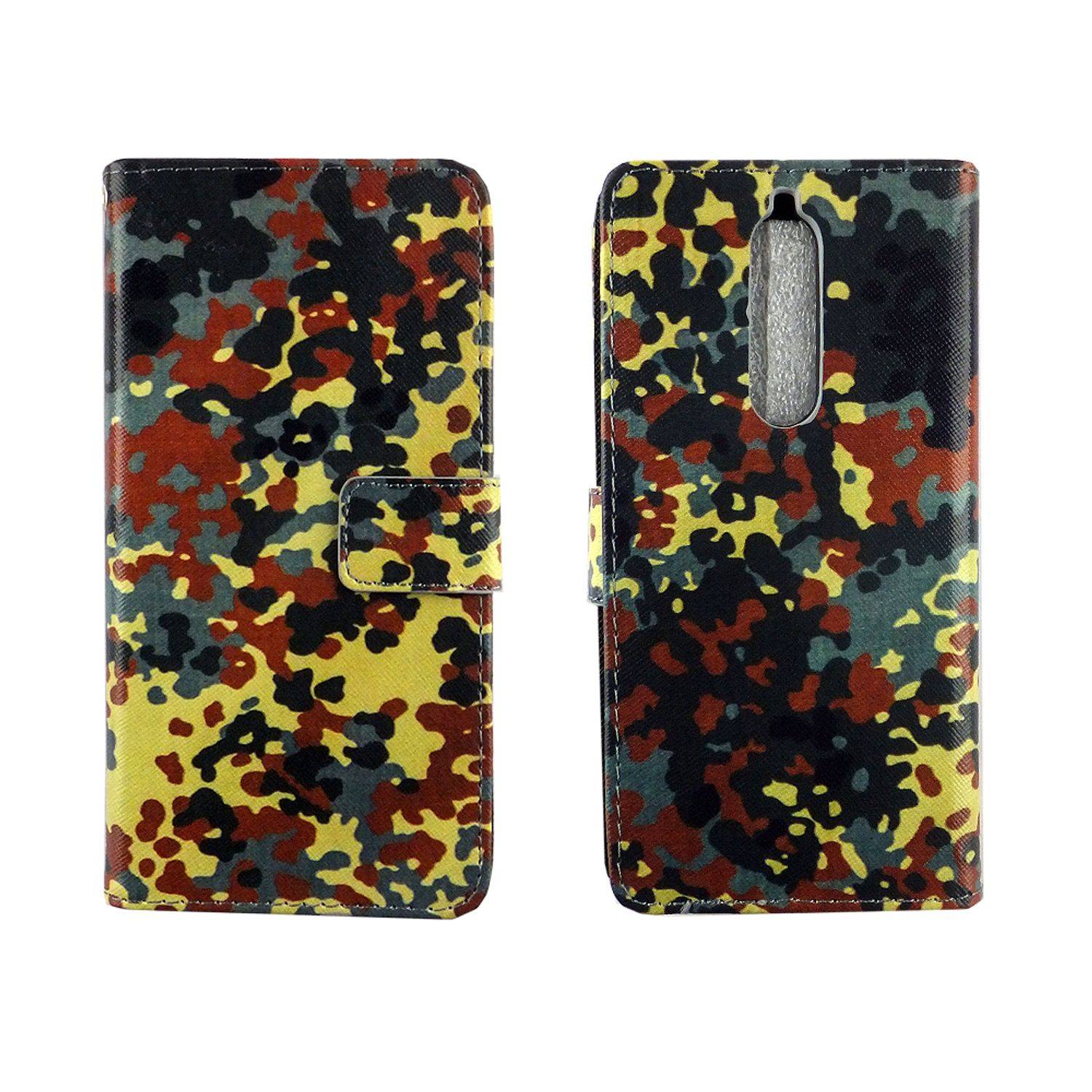 Nokia 5.1 Handyhülle Bookcover Mehrfarbig