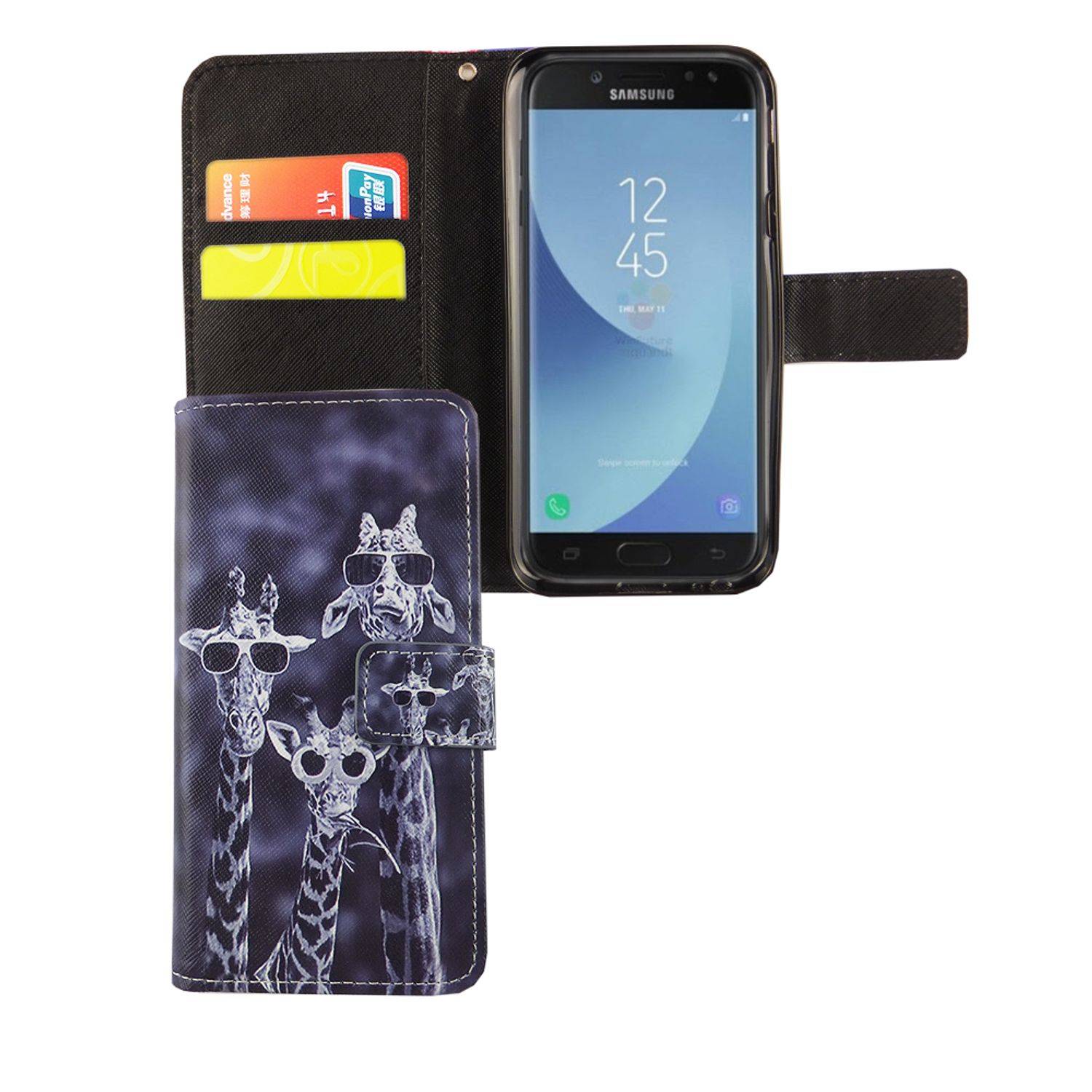 Samsung Galaxy J3 (2017) Handyhülle Bookcover Mehrfarbig