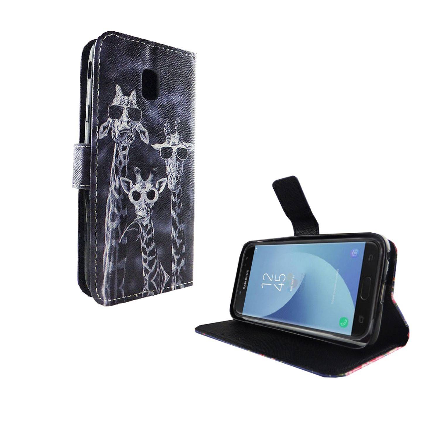 Samsung Galaxy J3 (2017) Handyhülle Bookcover Mehrfarbig