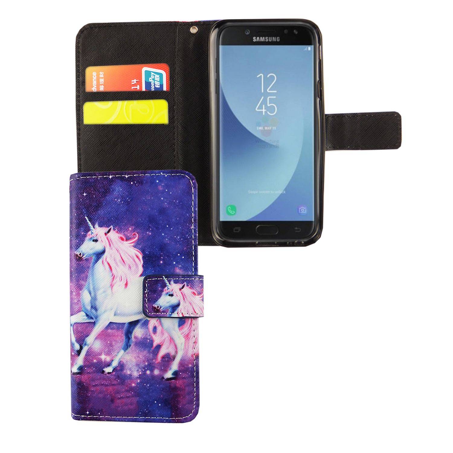 Samsung Galaxy J3 (2017) Handyhülle Bookcover Rosa