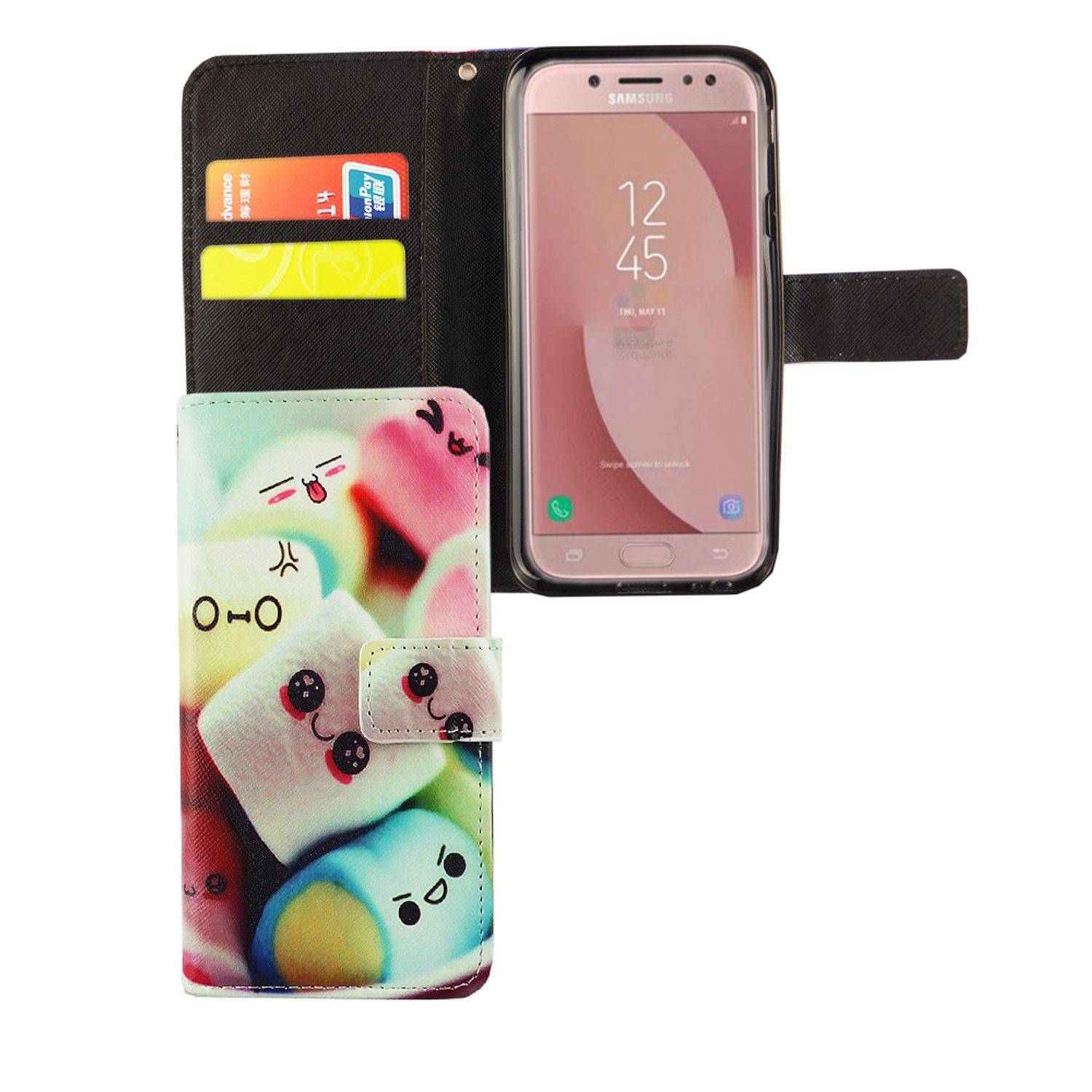 Samsung Galaxy J5 (2017) Handyhülle Bookcover Mehrfarbig