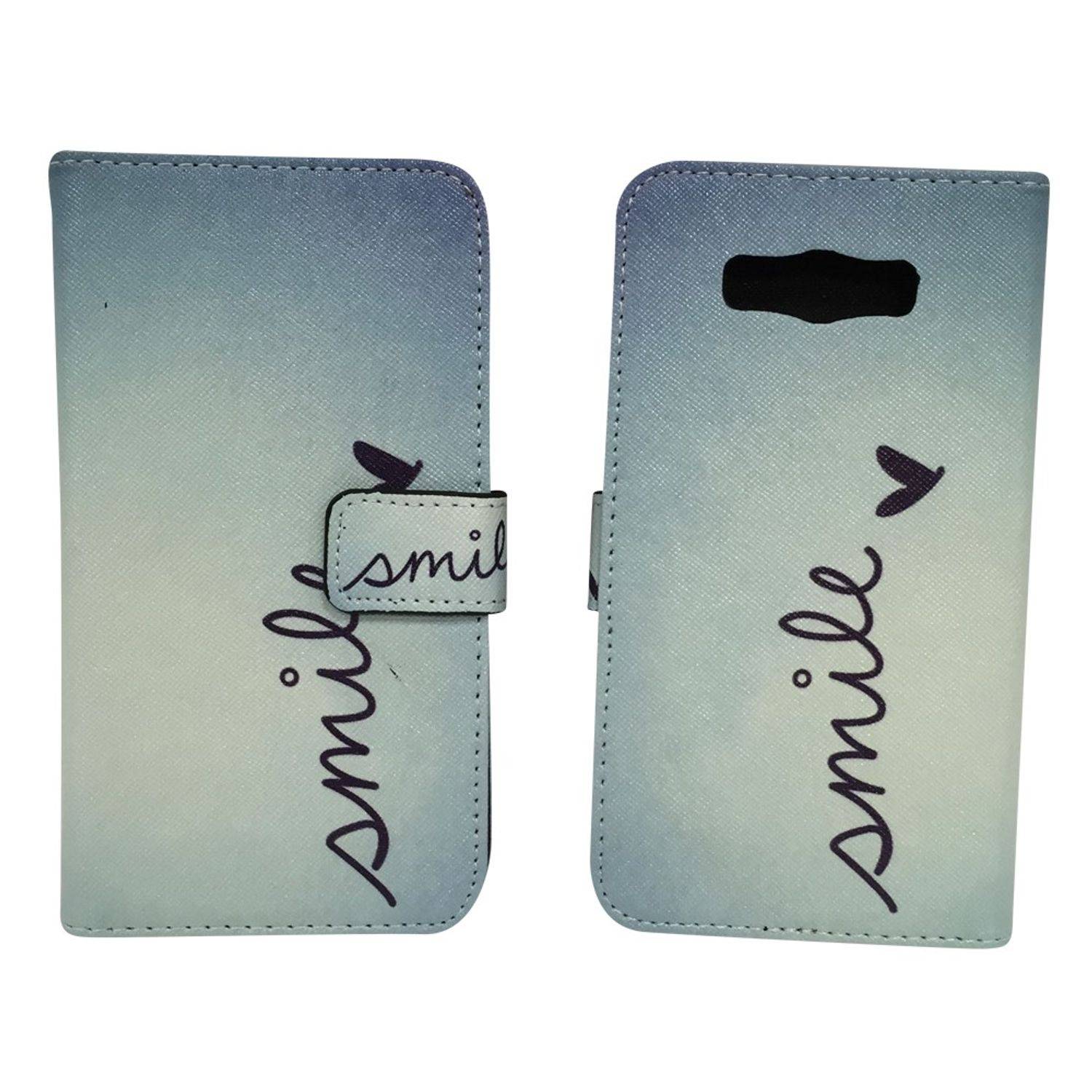 Samsung Galaxy J7 (2016) Handyhülle Bookcover Blau