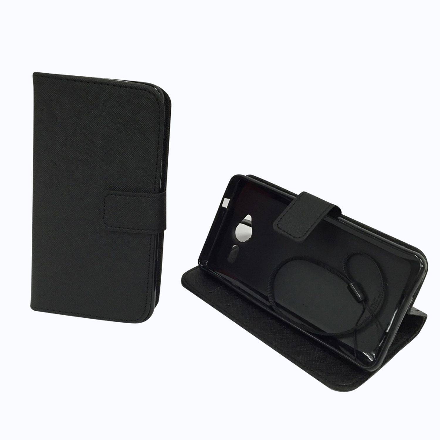 ZTE Blade L3 Handyhülle Bookcover Schwarz