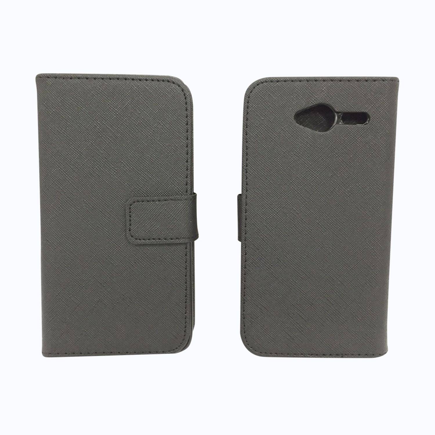 ZTE Blade L3 Handyhülle Bookcover Schwarz