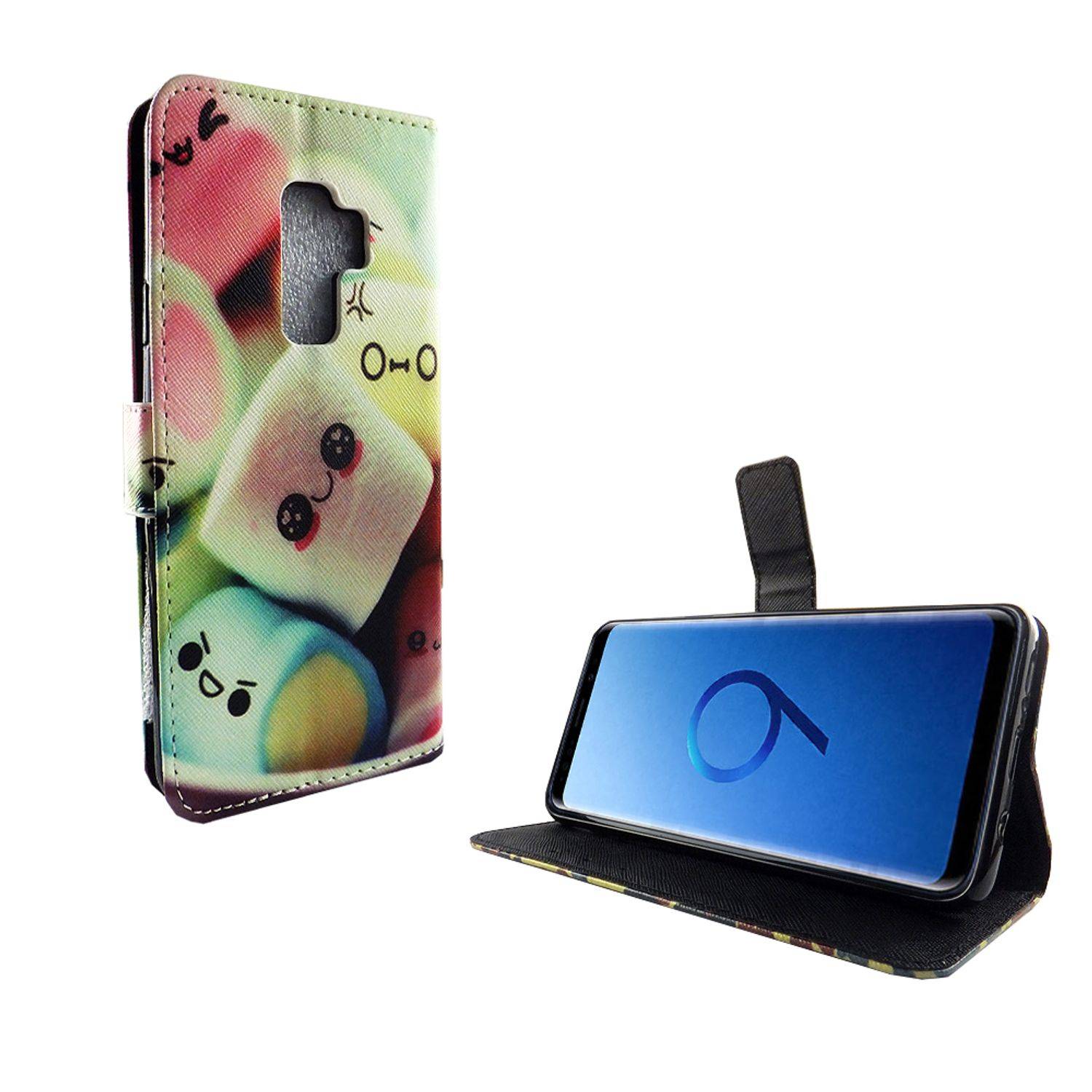 Samsung Galaxy S9 Plus Handyhülle Bookcover Mehrfarbig