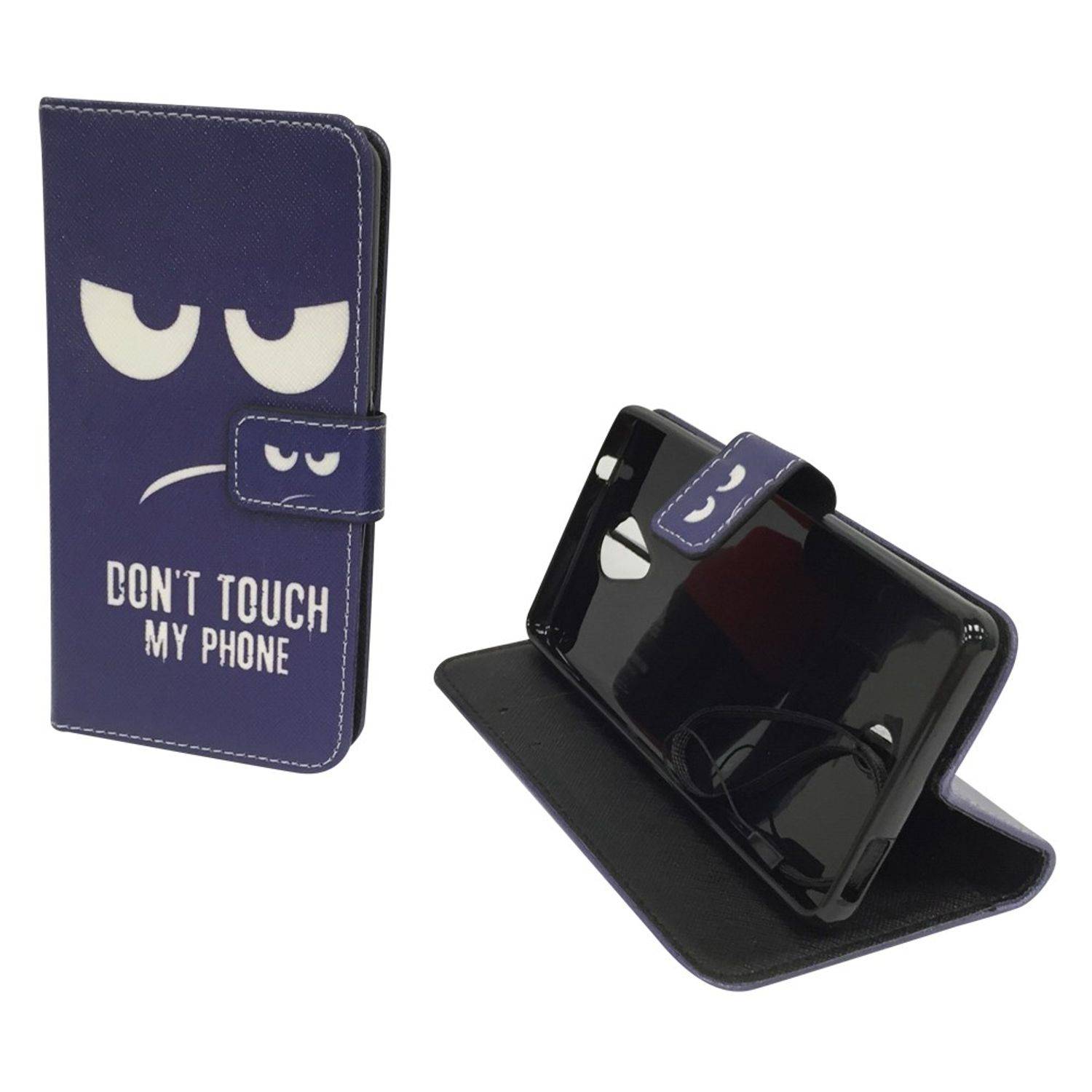 Wiko U Feel Handyhülle Bookcover Blau