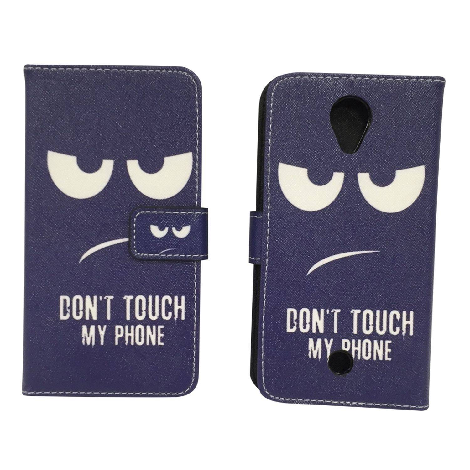 Wiko U Feel Handyhülle Bookcover Blau