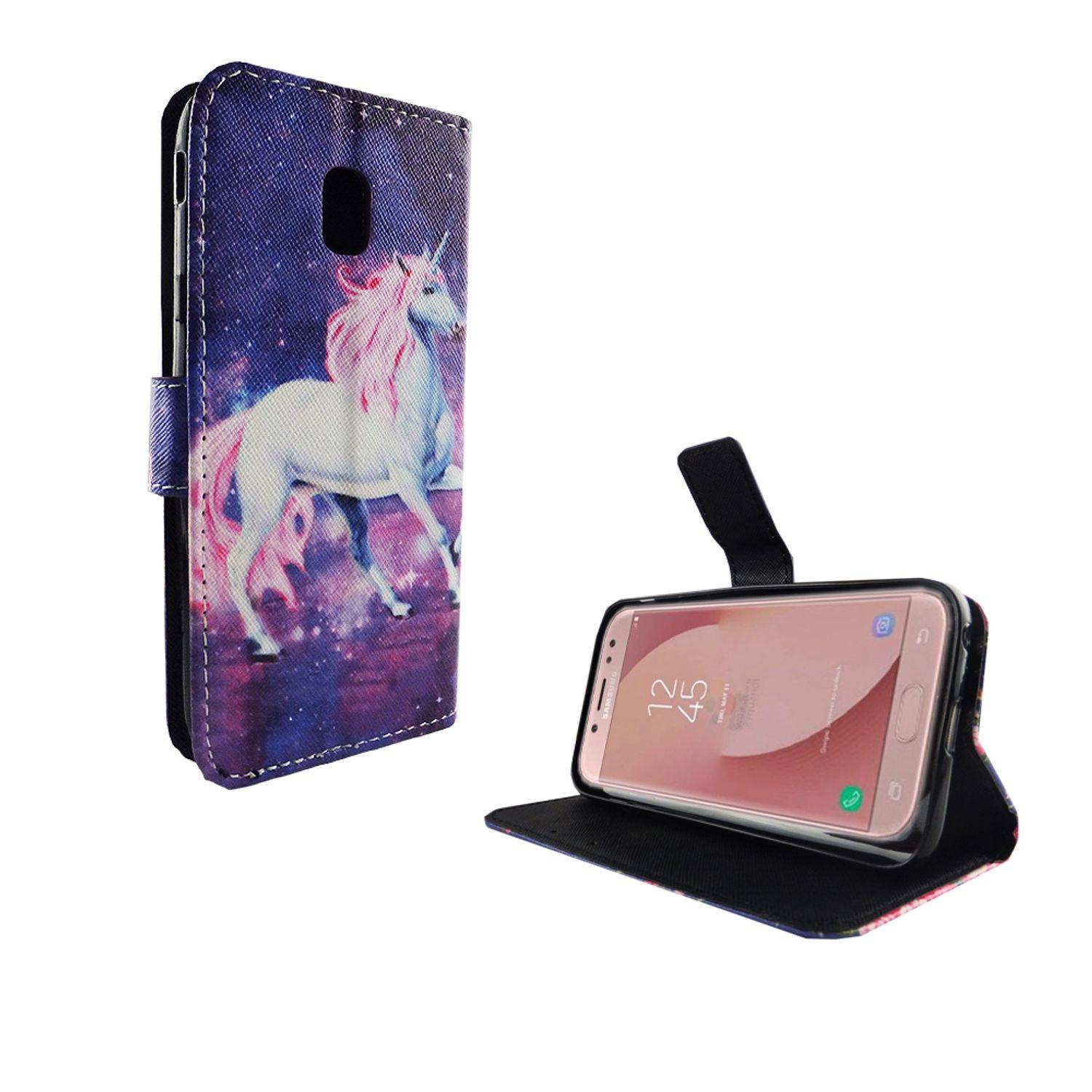 Samsung Galaxy J5 (2017) Handyhülle Bookcover Rosa