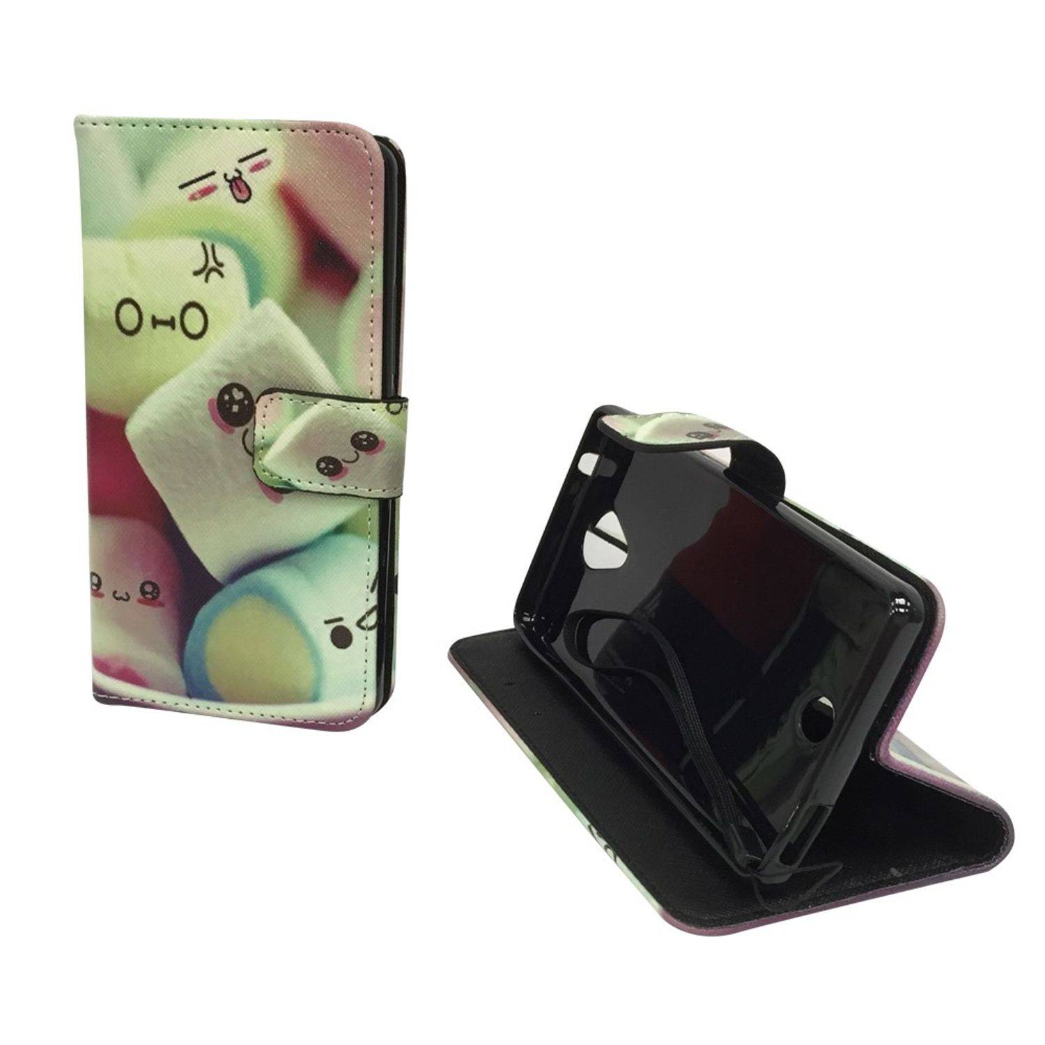 Wiko U Feel Handyhülle Bookcover Mehrfarbig