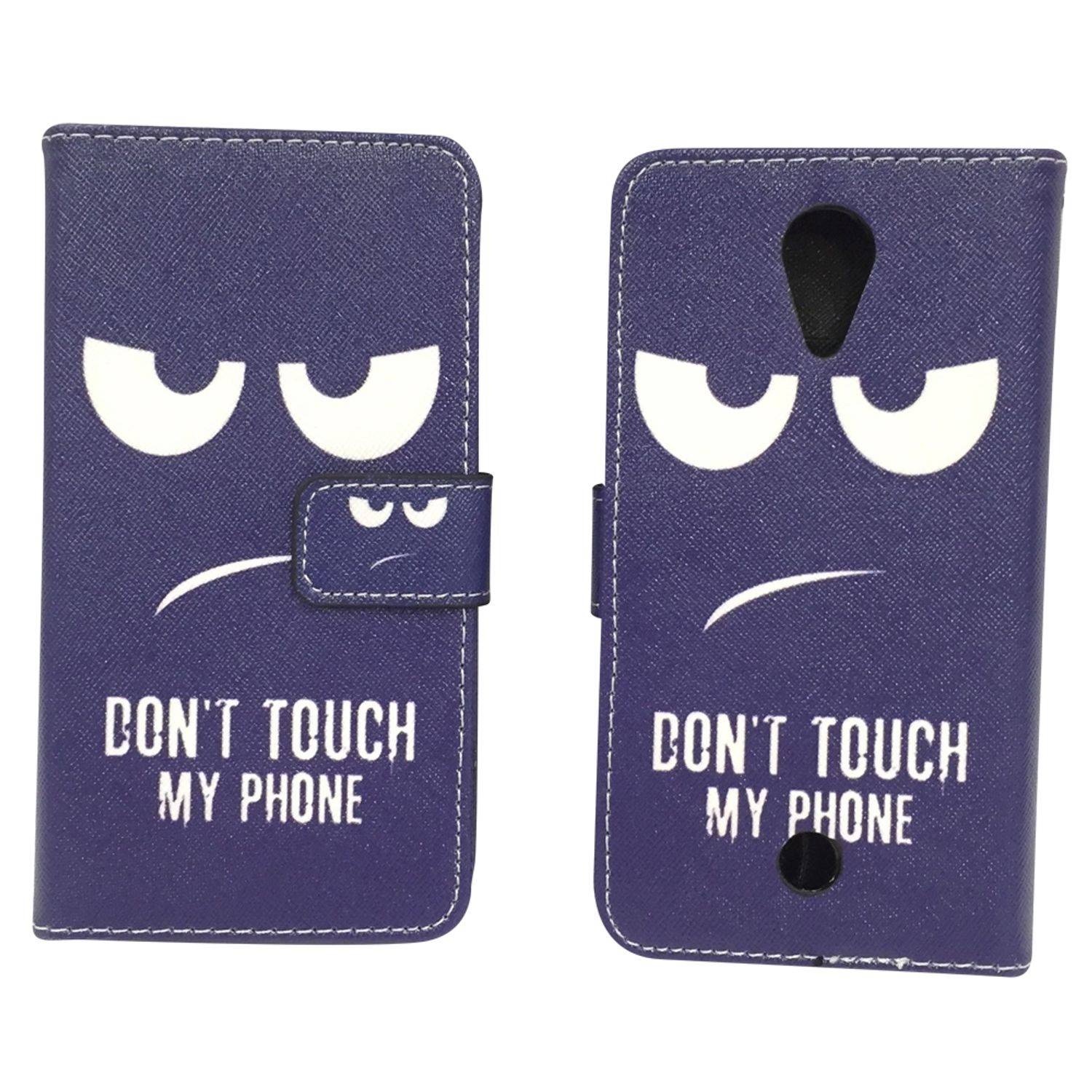 Wiko Tommy Handyhülle Bookcover Blau
