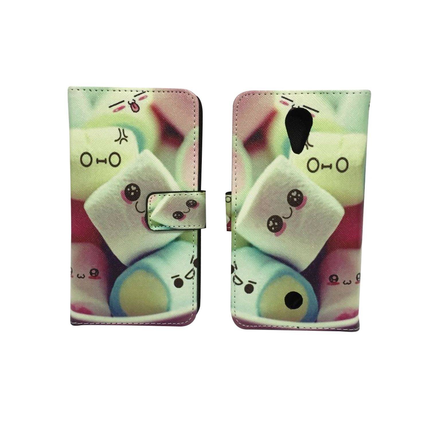 Wiko Tommy Handyhülle Bookcover Mehrfarbig