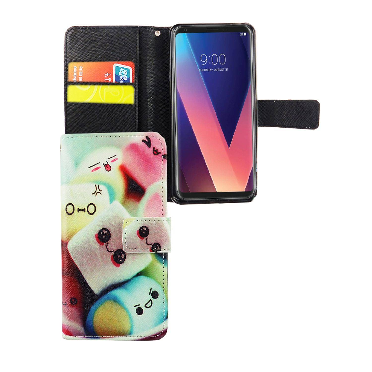 LG V30 Handyhülle Bookcover Mehrfarbig