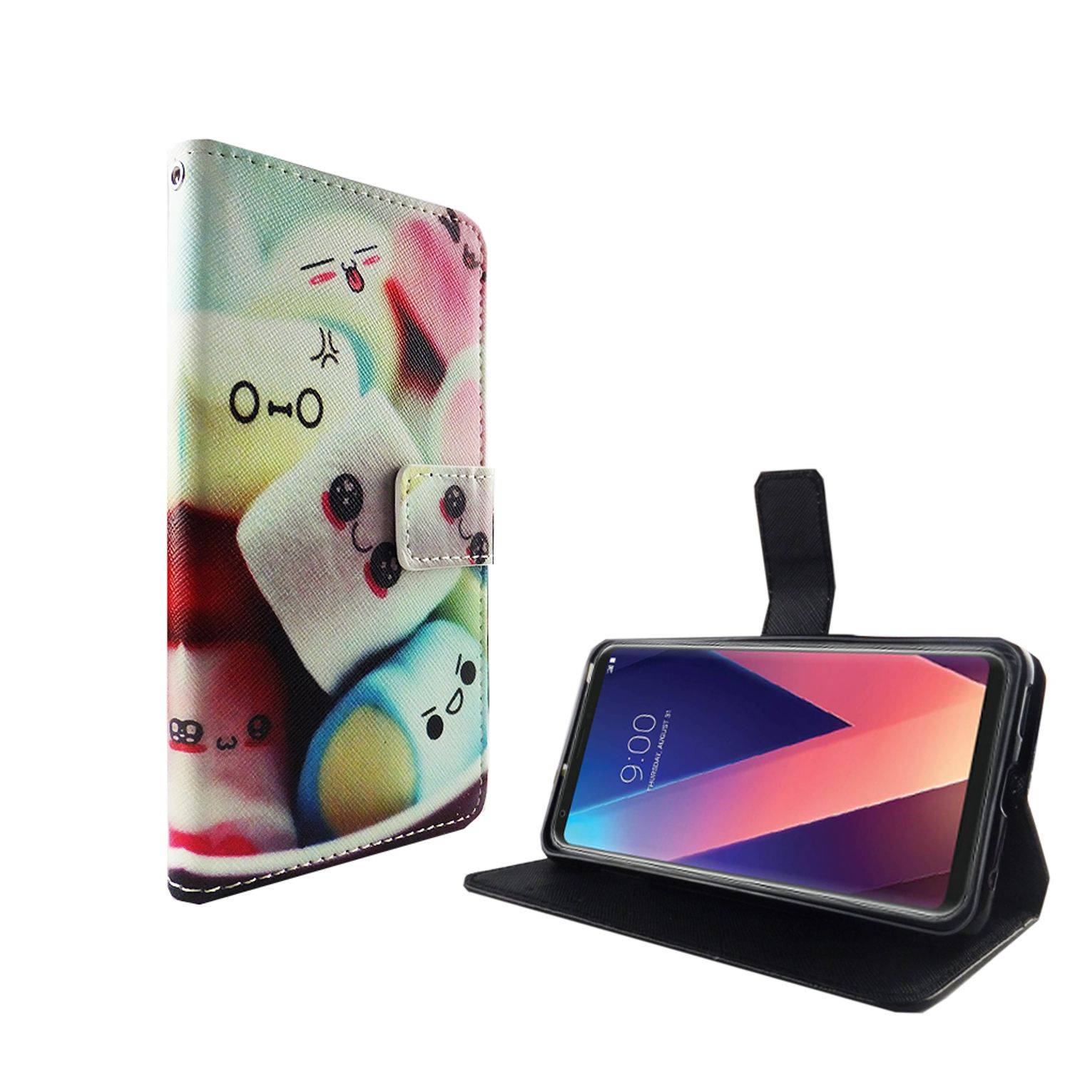 LG V30 Handyhülle Bookcover Mehrfarbig