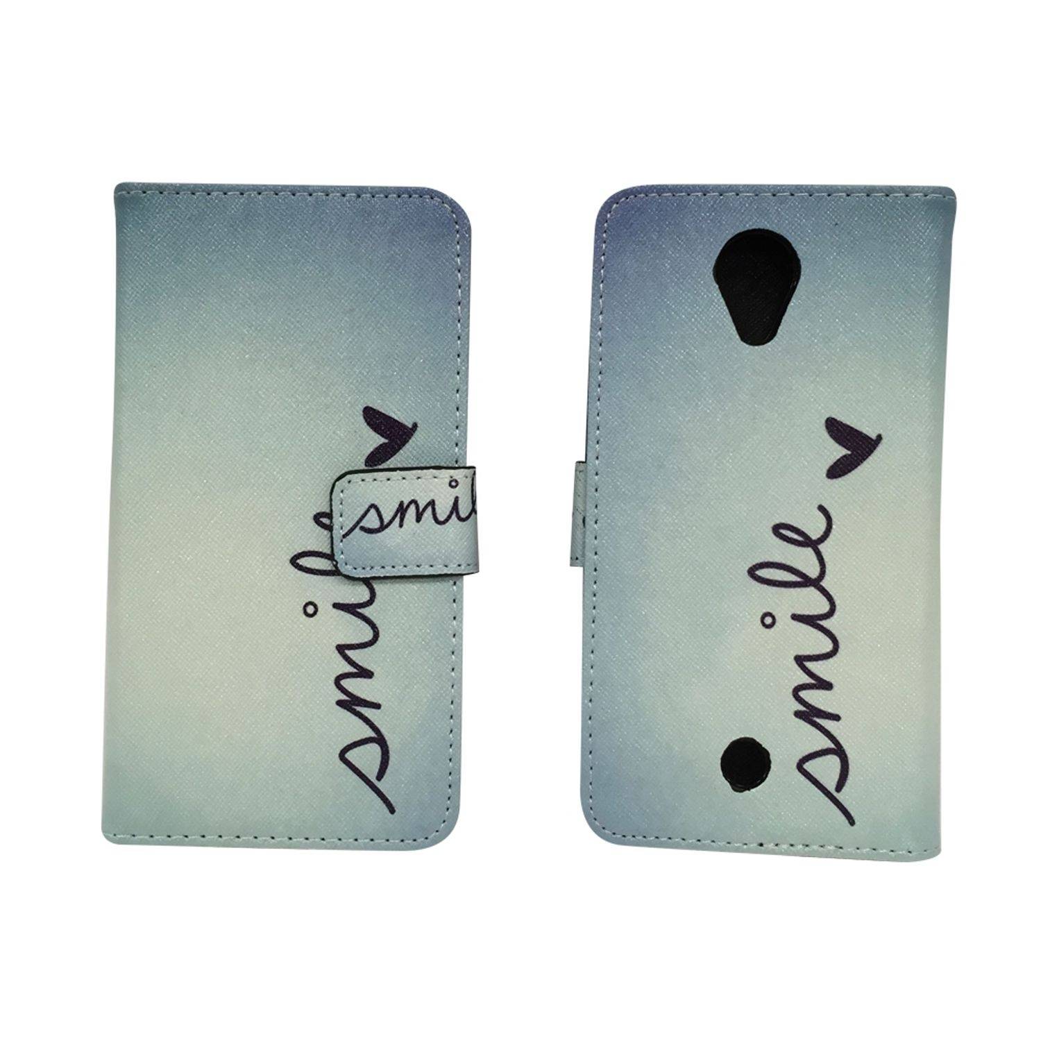 Wiko Tommy Handyhülle Bookcover Blau