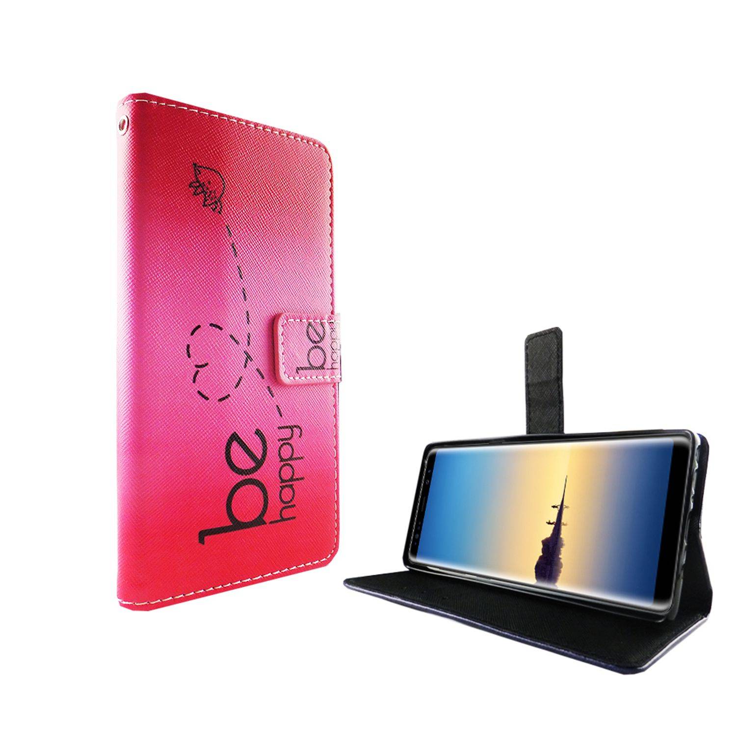 Samsung Galaxy Note 8 Handyhülle Bookcover Rosa