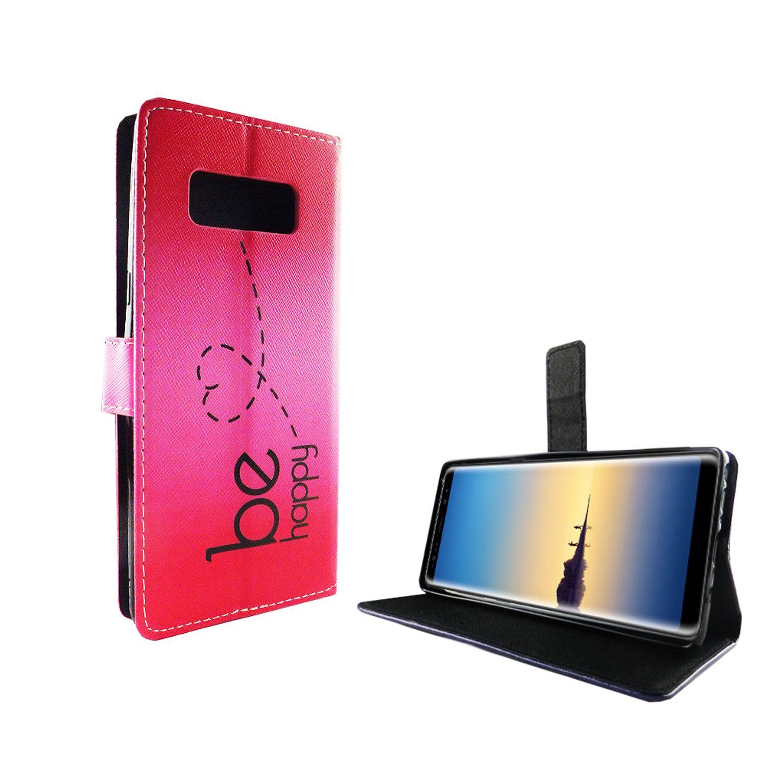 Samsung Galaxy Note 8 Handyhülle Bookcover Rosa